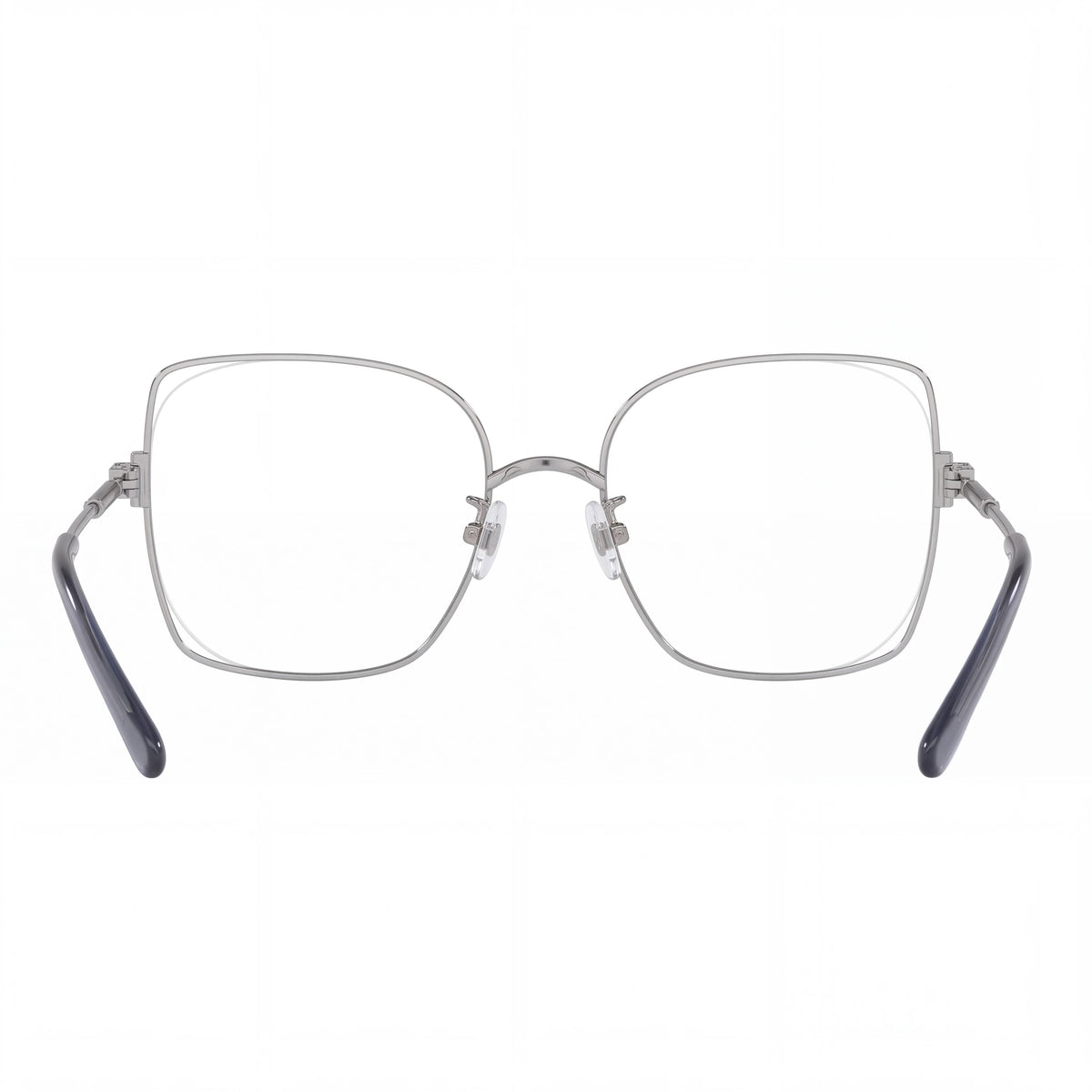 Tory Burch Ty 1079 Men's Eyeglass Frames, Featuring a Square Style with a Silver Metal Frame, Size 52-18-140mm, Photo 2