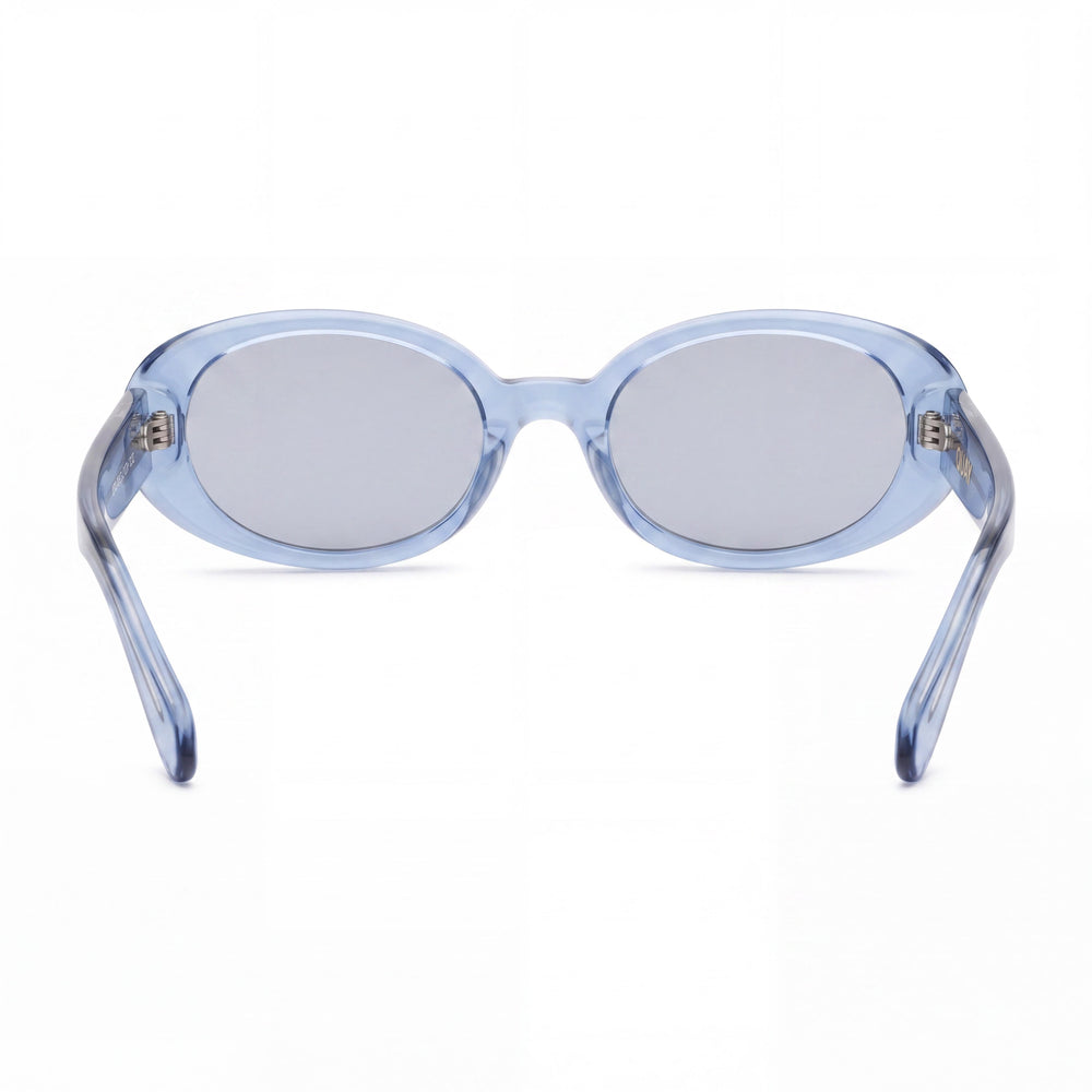 QUAY AUSTRALIA Felt Cute Gafas de Metal para Mujer Periwinkle Smoke Protección UV No Polarizadas 56-20-145mm