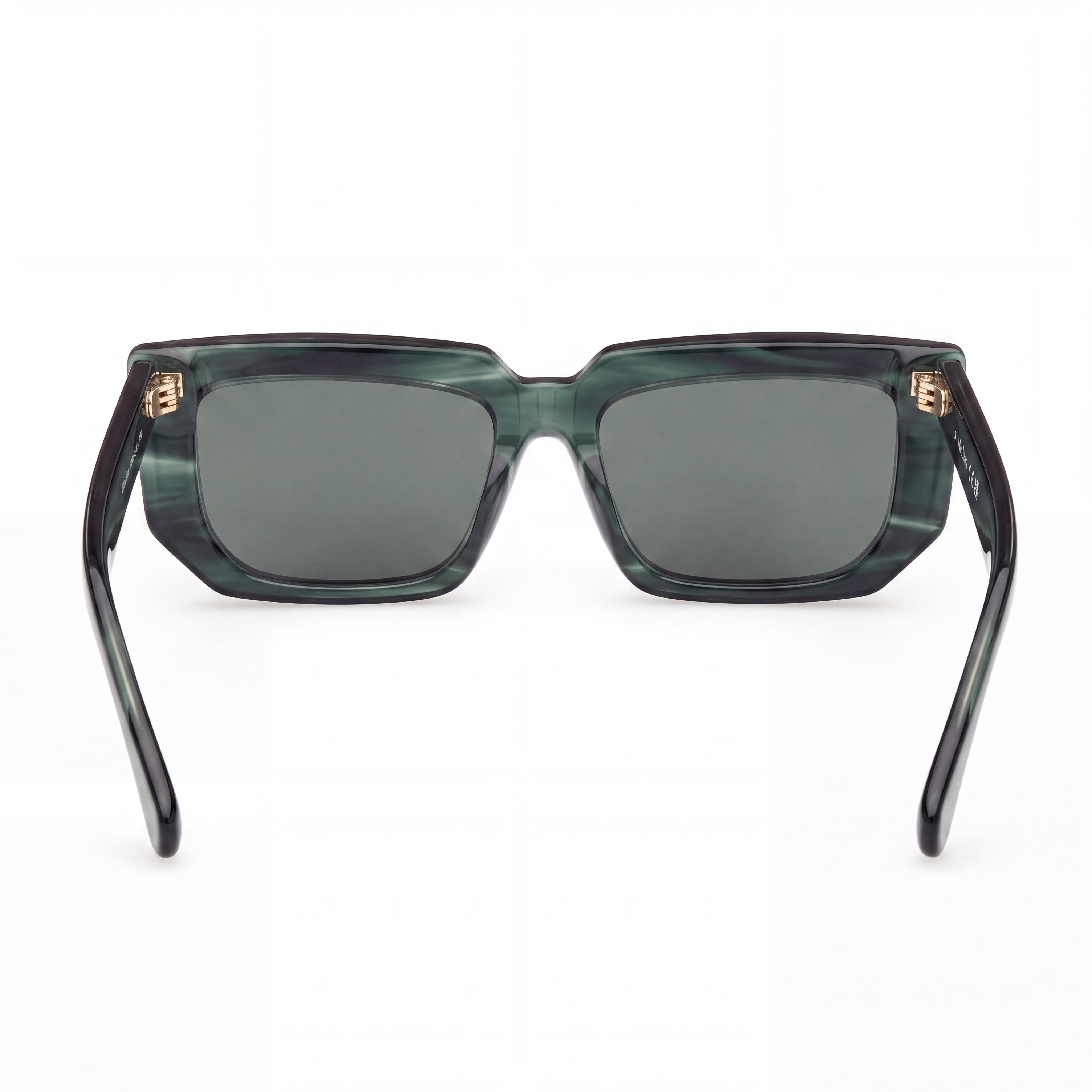 MaxMara Mm0126 Women's Non-Polarized Acetate Frame Eyeglasses, Dark Green Striped 54-16-140, Photo 4