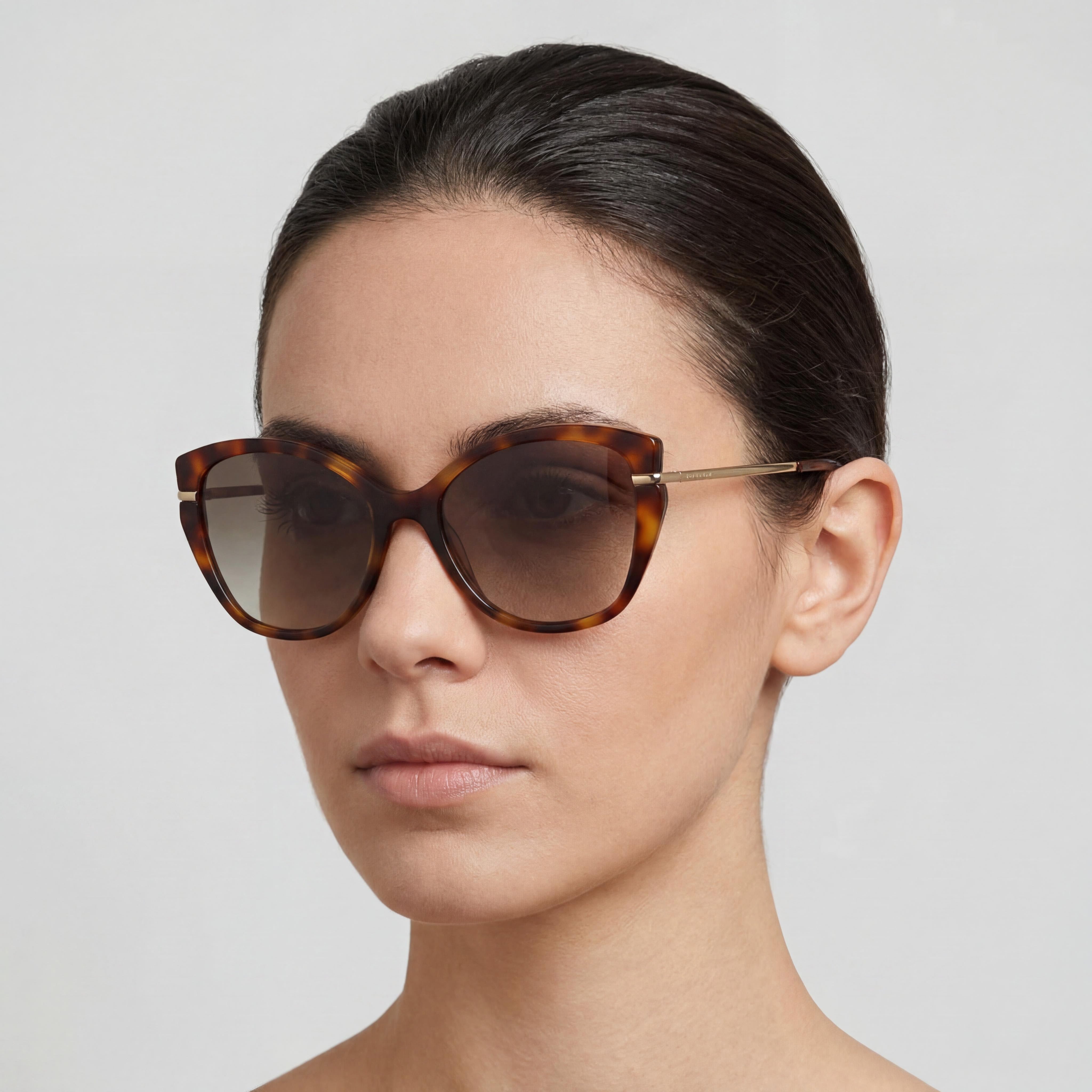 Longchamp Women's LO627S Butterfly Havana Plastic Brown Gradient Acetate 57mm UV Protection Sunglasses, Photo 5