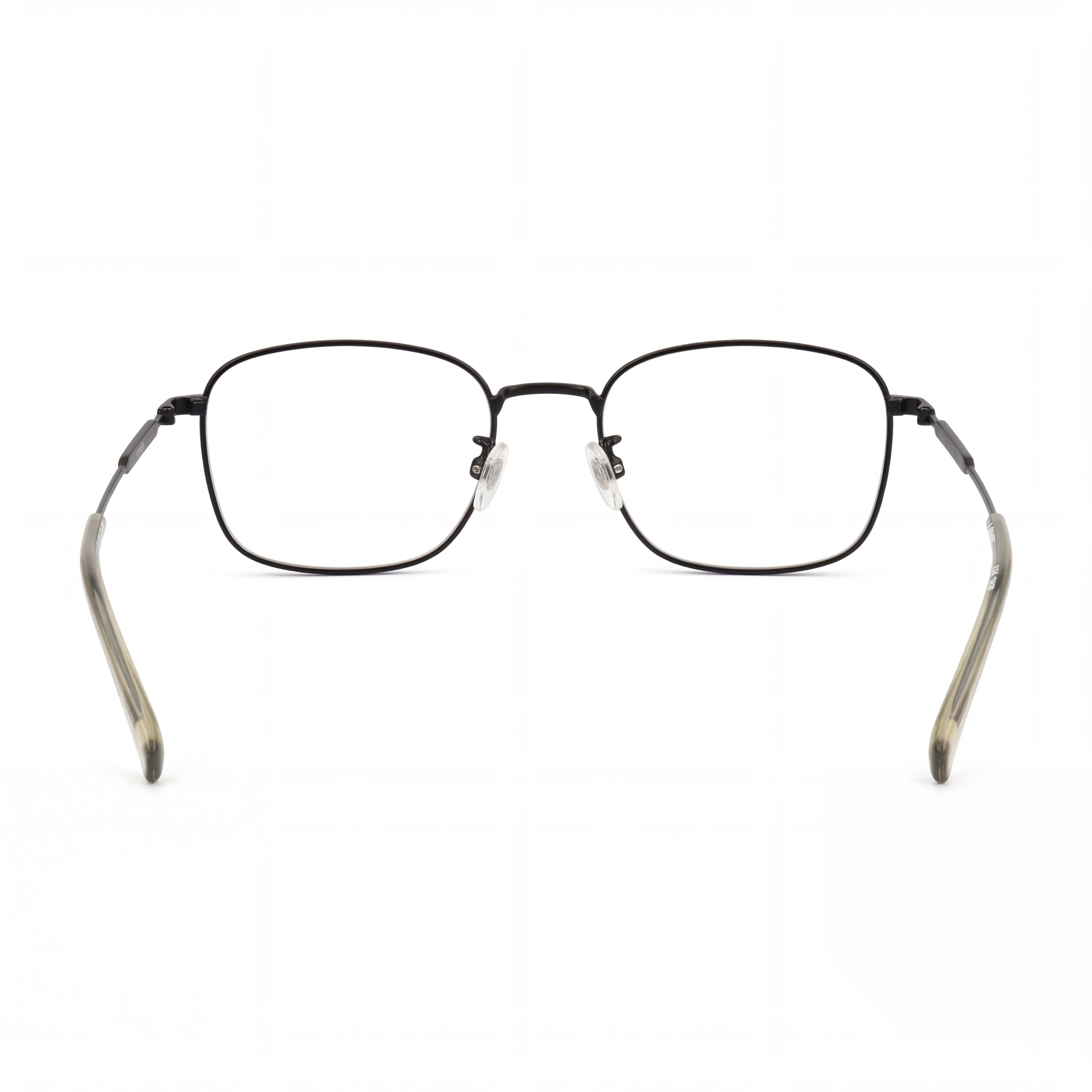 LEVIS Lv 7048/F/Lev Men's Full-Rim Square Metal Eyeglasses in Matte Black, Size 54-19-145, Photo 4