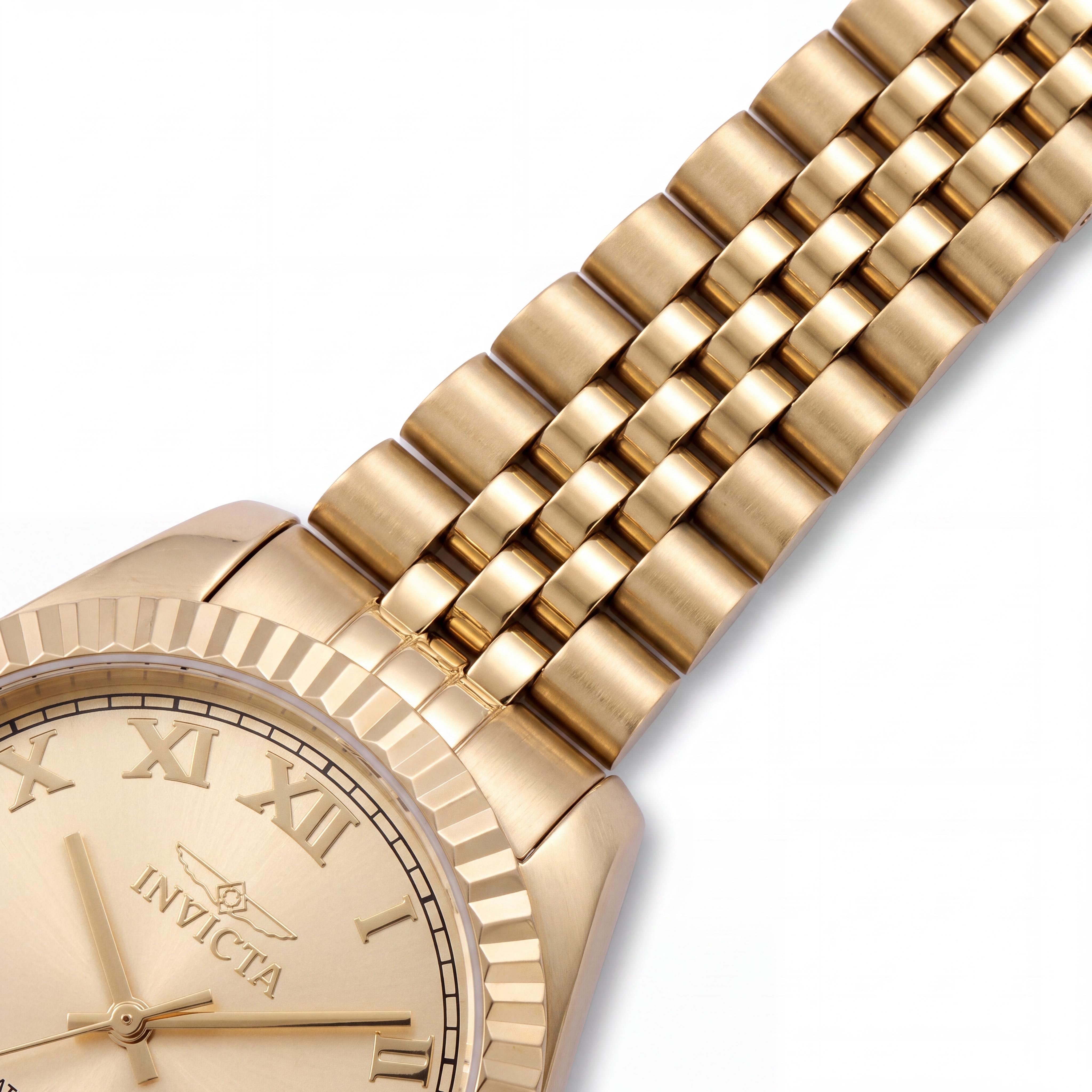 Invicta Specialty 47418 Unisex Gold Stainless Steel Quartz Bracelet Watch 36mm, Photo 3
