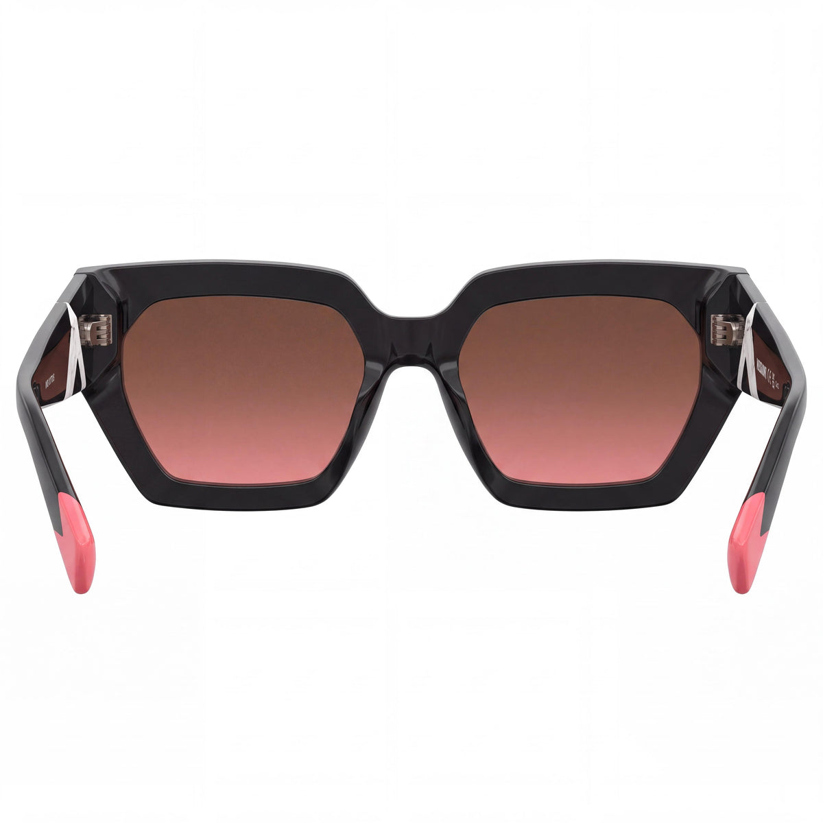 Gafas de sol clásicas para mujer M Missoni 0170/S, negras de acetato, lentes degradadas en marrón y rosa, 55 mm, Photo 3