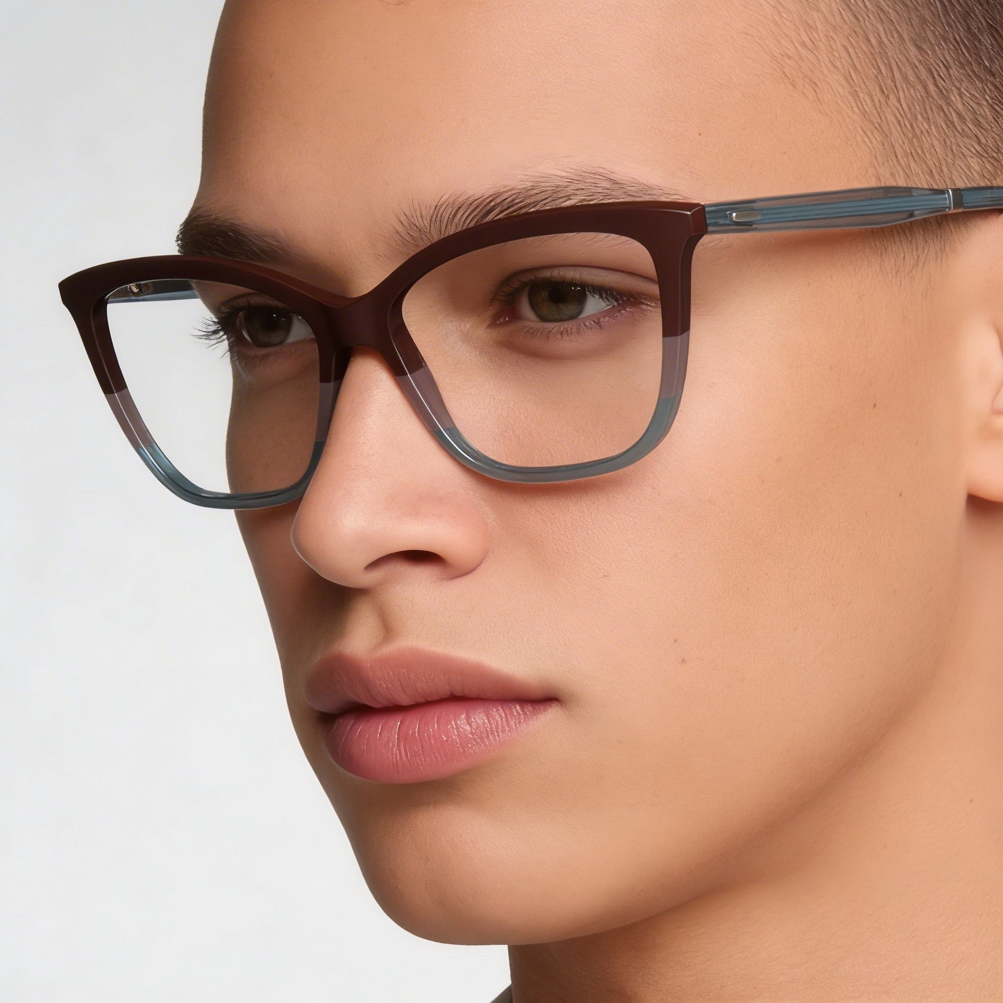 Gafas de sol unisex Calvin Klein Ck23545 Avio de acetato marrón y gris (53 mm), Photo 4