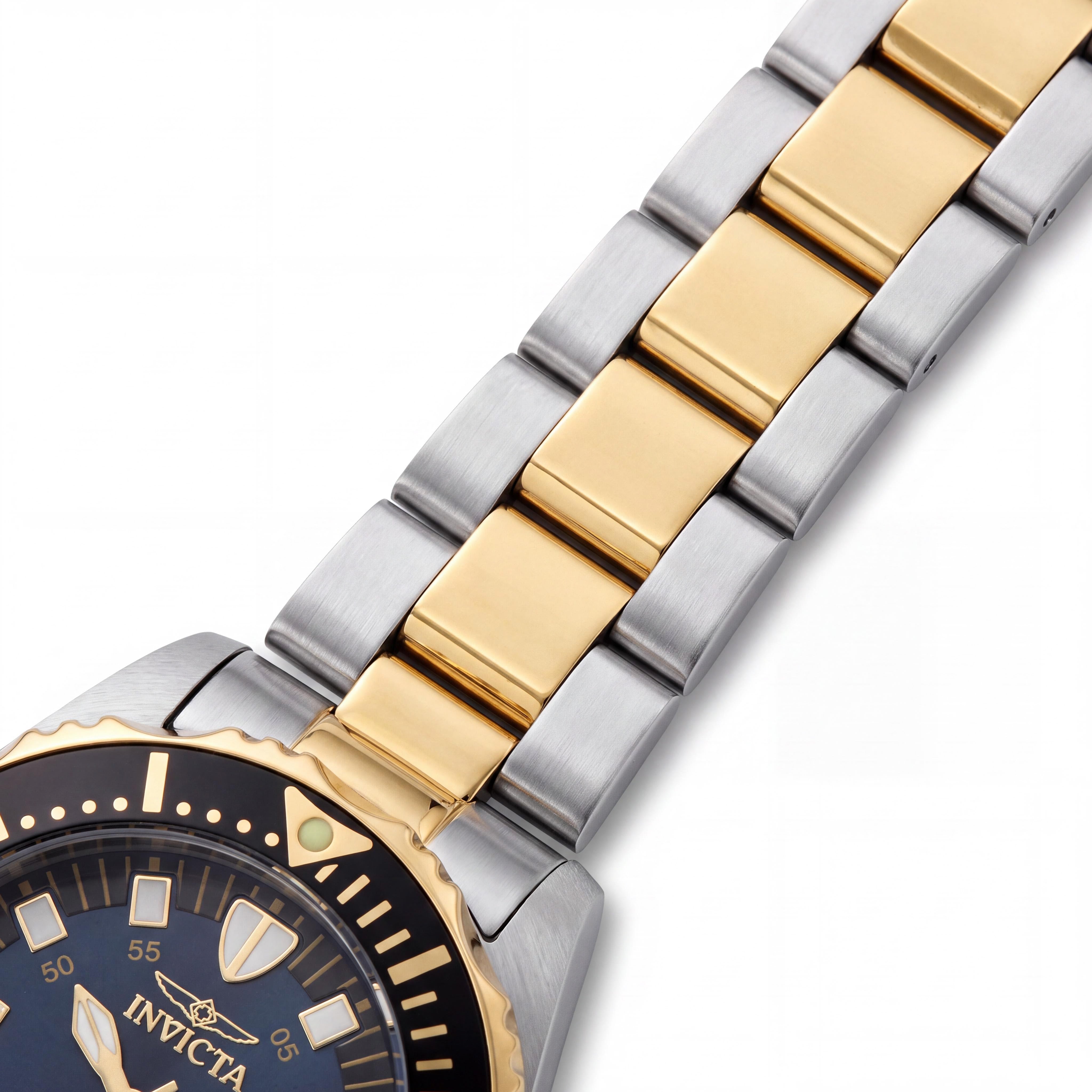 Invicta Lady Abyss Pro Diver Women's 33mm Two-Tone Stainless Steel Black Dial Glow In The Dark Water Resistant Watch, Photo 3