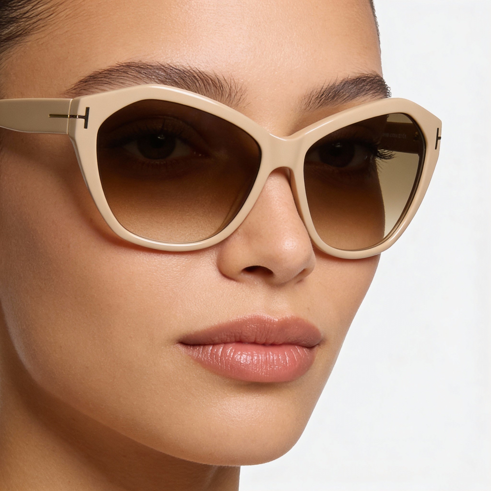 Tom Ford Women's Ft0317 Blush Acetate Frame Sunglasses Pink Mirror Lenses 62mm UV Protection, Photo 4