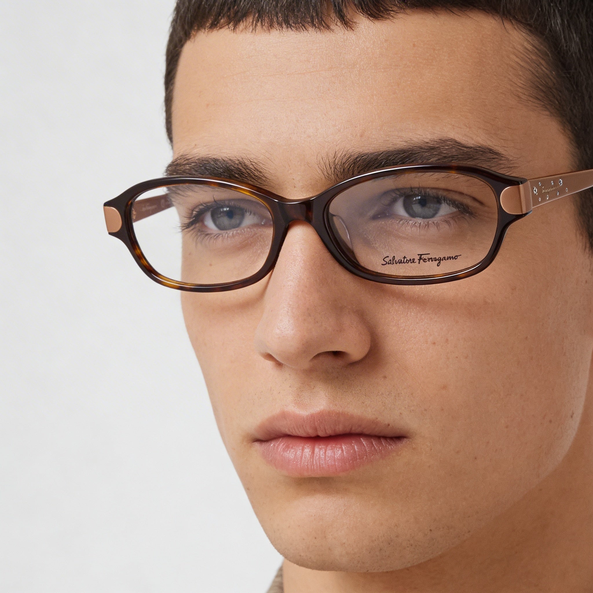 Salvatore Ferragamo Sf2795ra Men's Metal Optical Eyeglass Frame in Stainless Steel Color 53-15-140mm, Photo 5