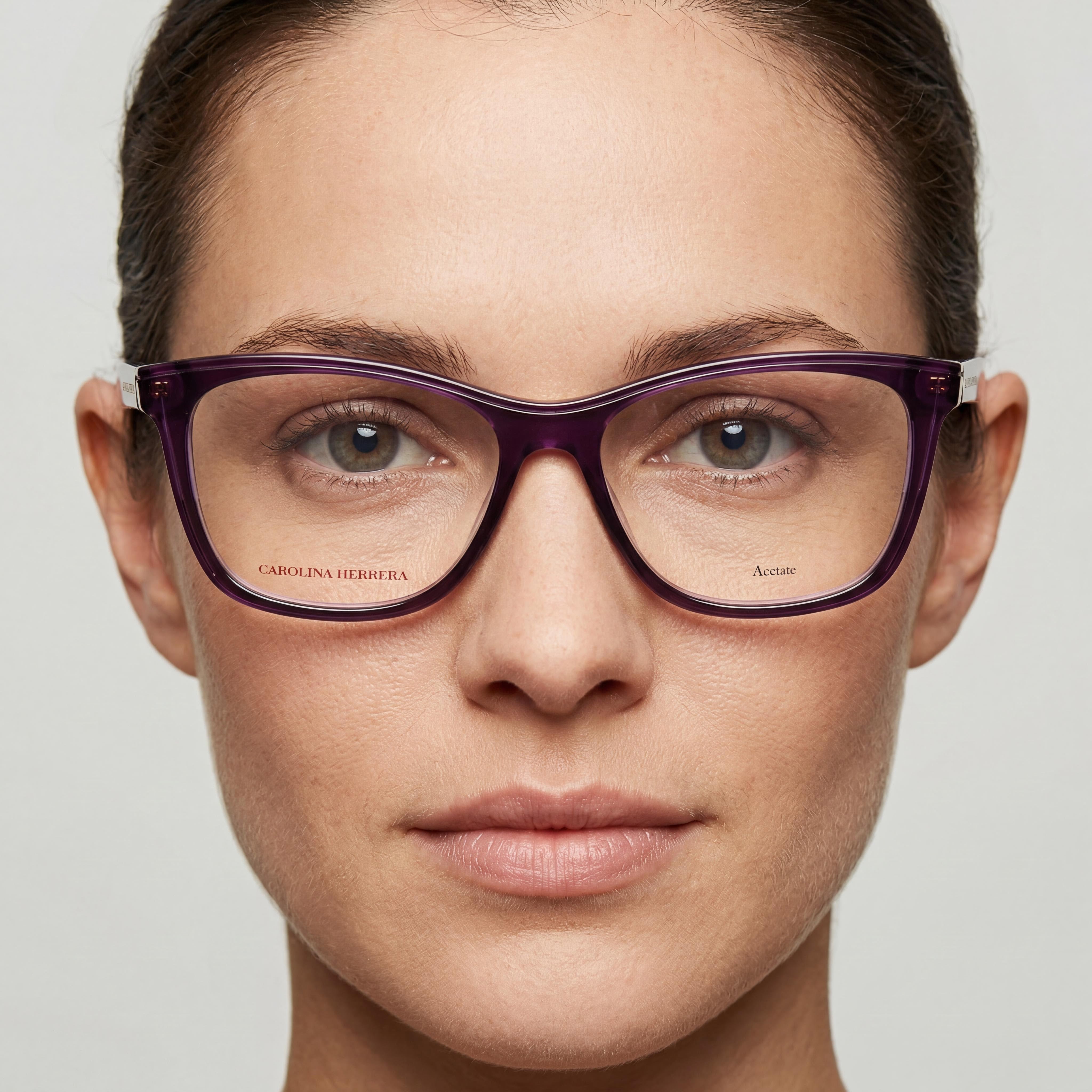CAROLINA HERRERA Her 0172 Unisex Multicolored Acetate Optical Frame Eyeglasses with 53mm Lens Width, Photo 4