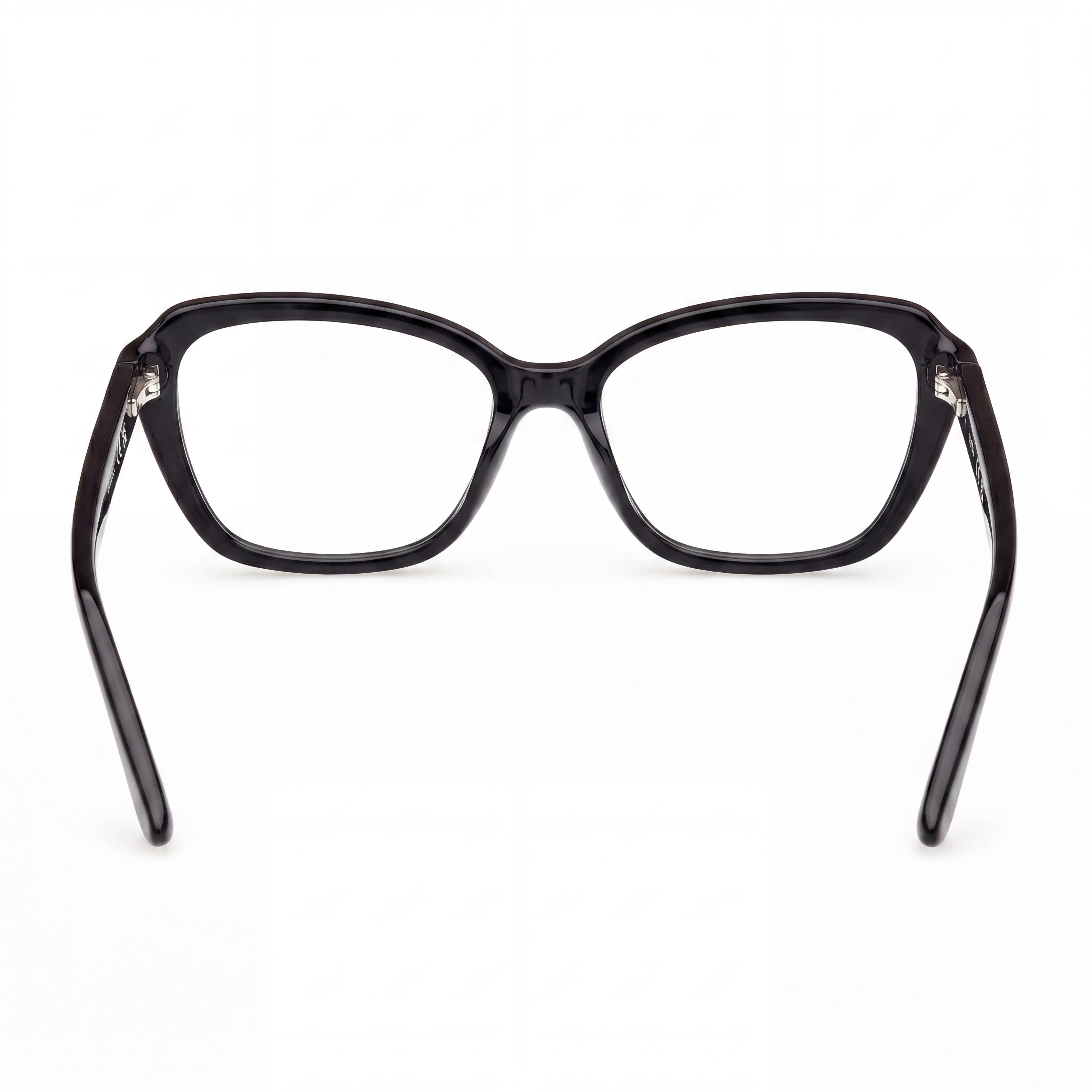 Guess GU50115 Shiny Black Rectangle Eyeglasses for Women, Acetate 54mm, Photo 4