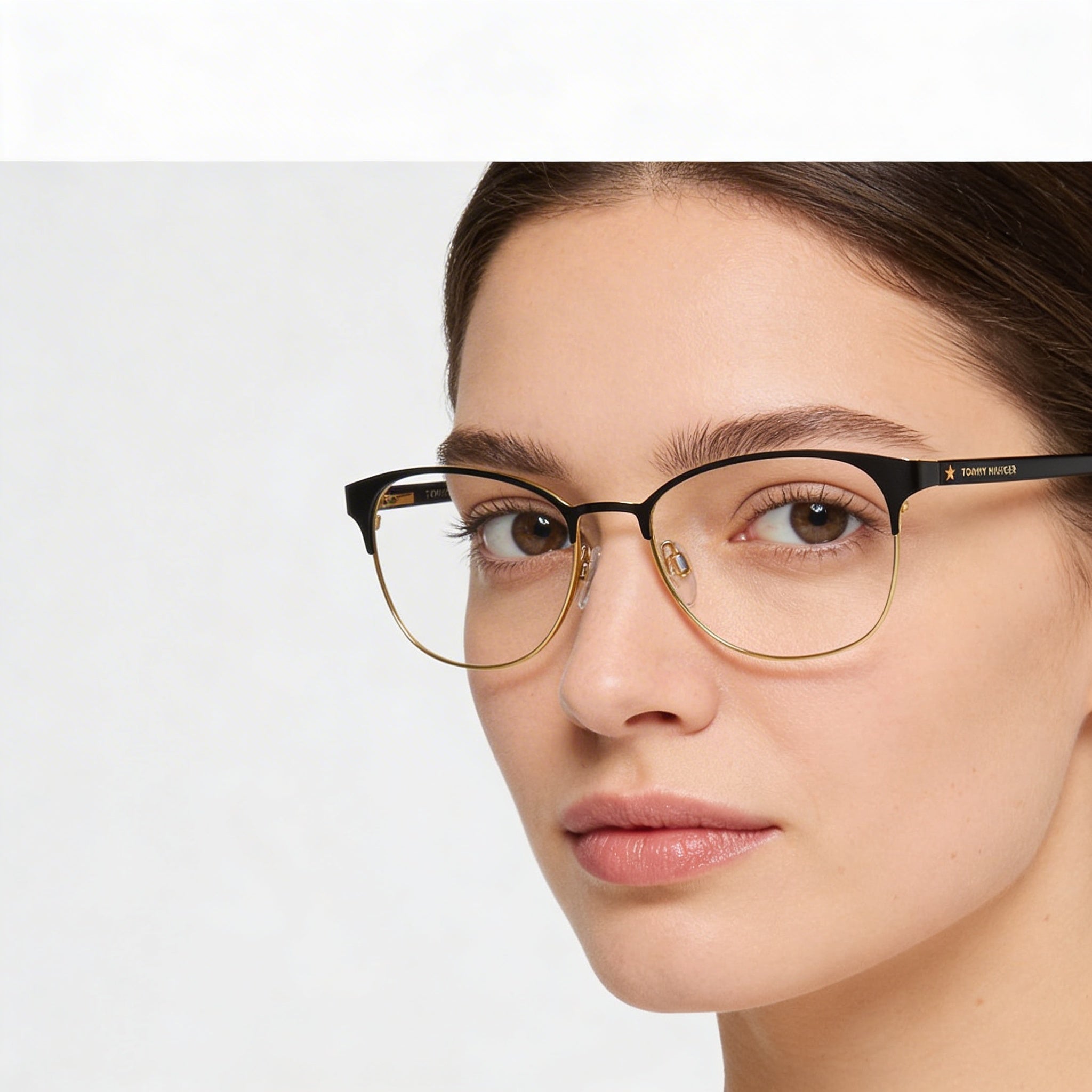 Tommy Hilfiger Th 1749 Women's Alloy Steel Matt Black Eyeglasses 53mm, Photo 3