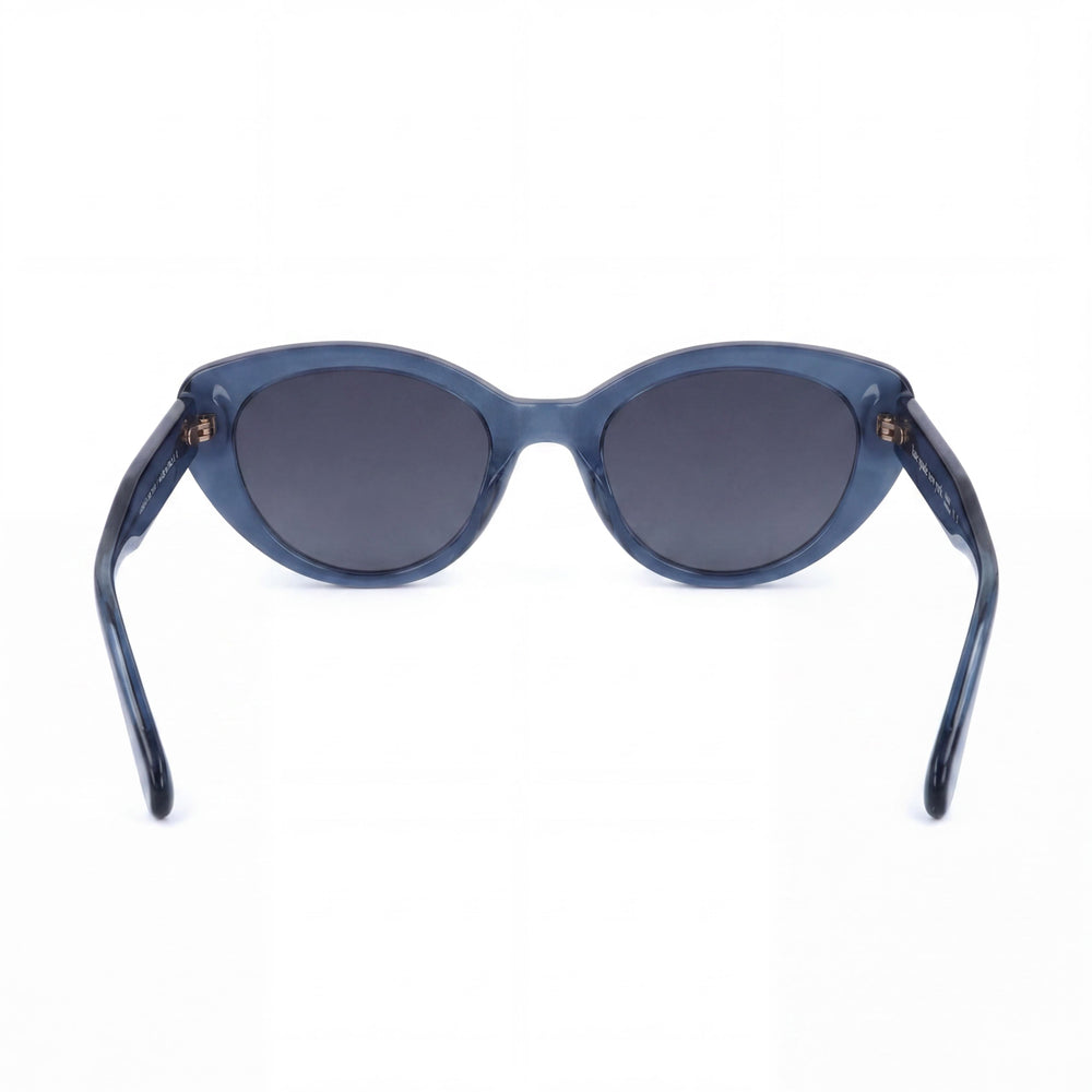 Kate Spade New York CRYSTAL/S Unisex Blue Eco Acetate UV Protection Dark Grey Shaded Lens Sunglasses 51mm