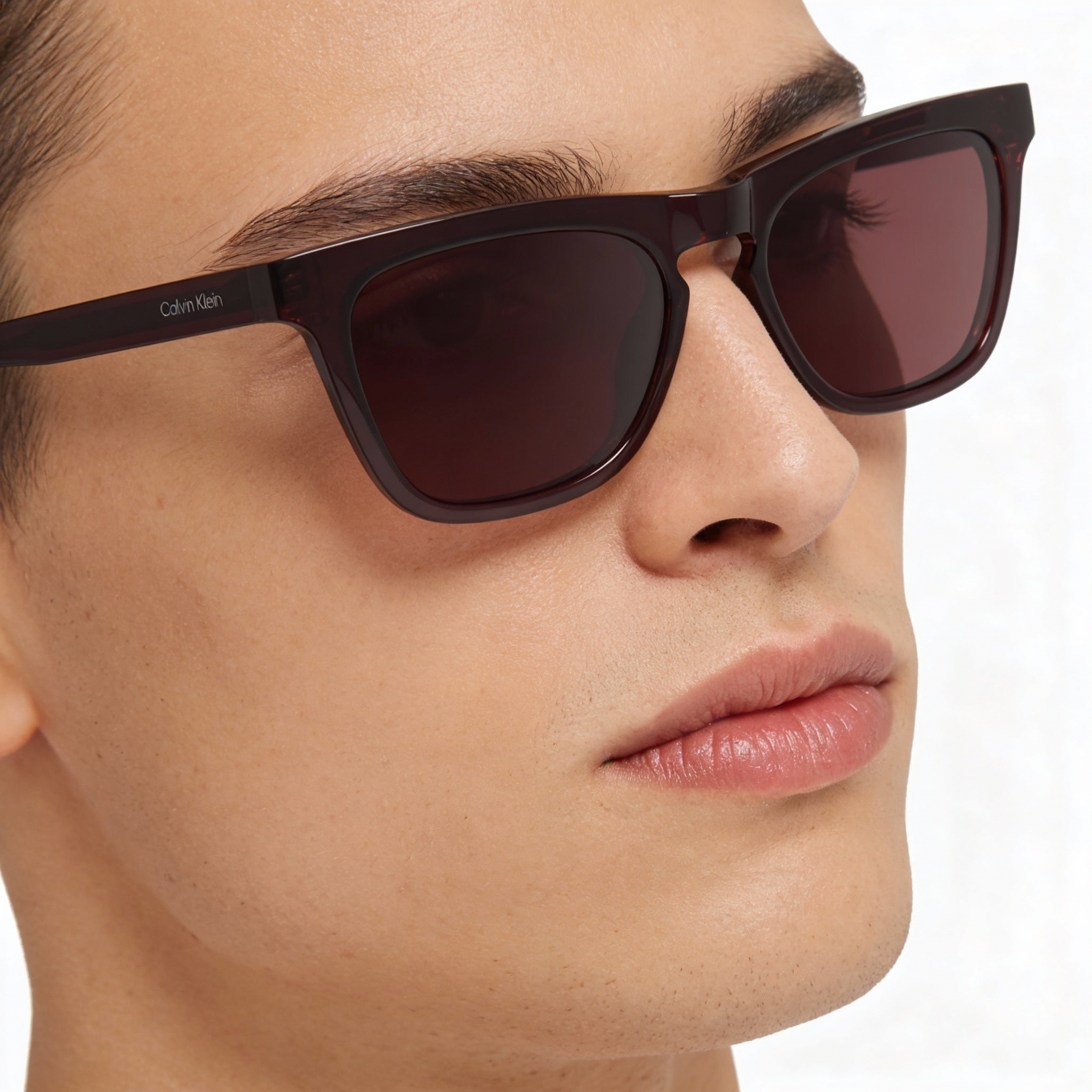 Gafas de sol unisex Calvin Klein CK23535S de acero inoxidable con lentes violetas multicolor y protección UV de 53 mm, Photo 5