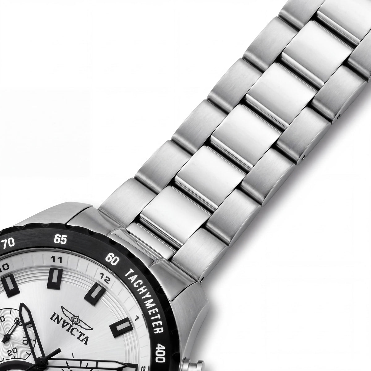Invicta Men's Speedway 24211 Silver-Tone Stainless Steel Quartz Watch, 48mm, 100m Water Resistant, Photo 3