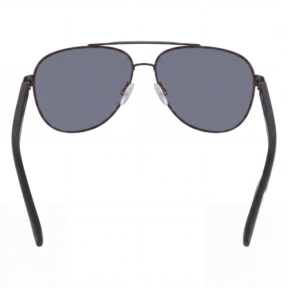 Nautica N107sp Men's Metal Pilot Sunglasses with Matte Gunmetal Frame, Multicolor Non-Polarized UV Protected Lenses, 60mm