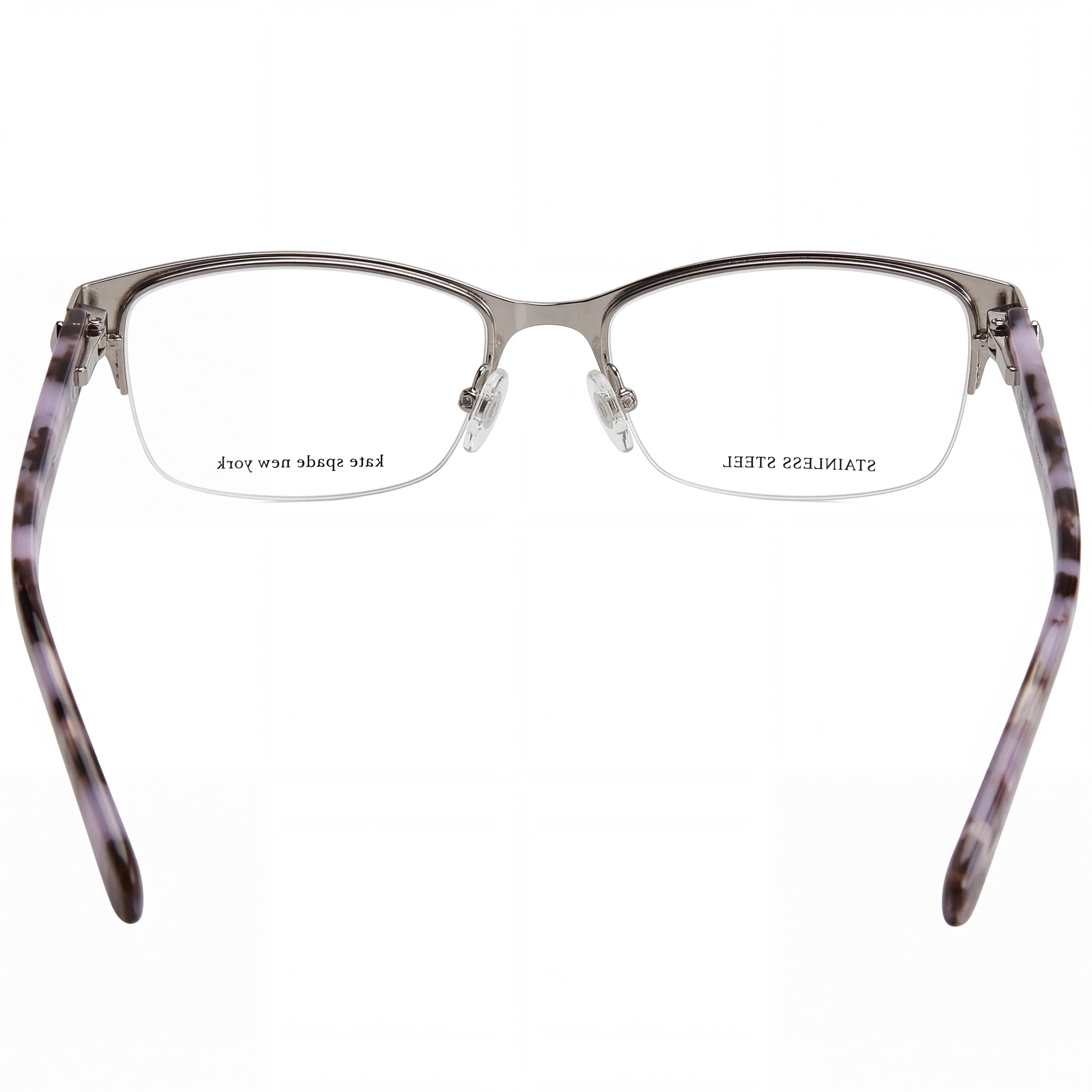 Kate Spade New York Marnie Unisex Violet Alloy Steel Eyeglasses with Clear Demo Lenses, Prescription Ready 51, Photo 3