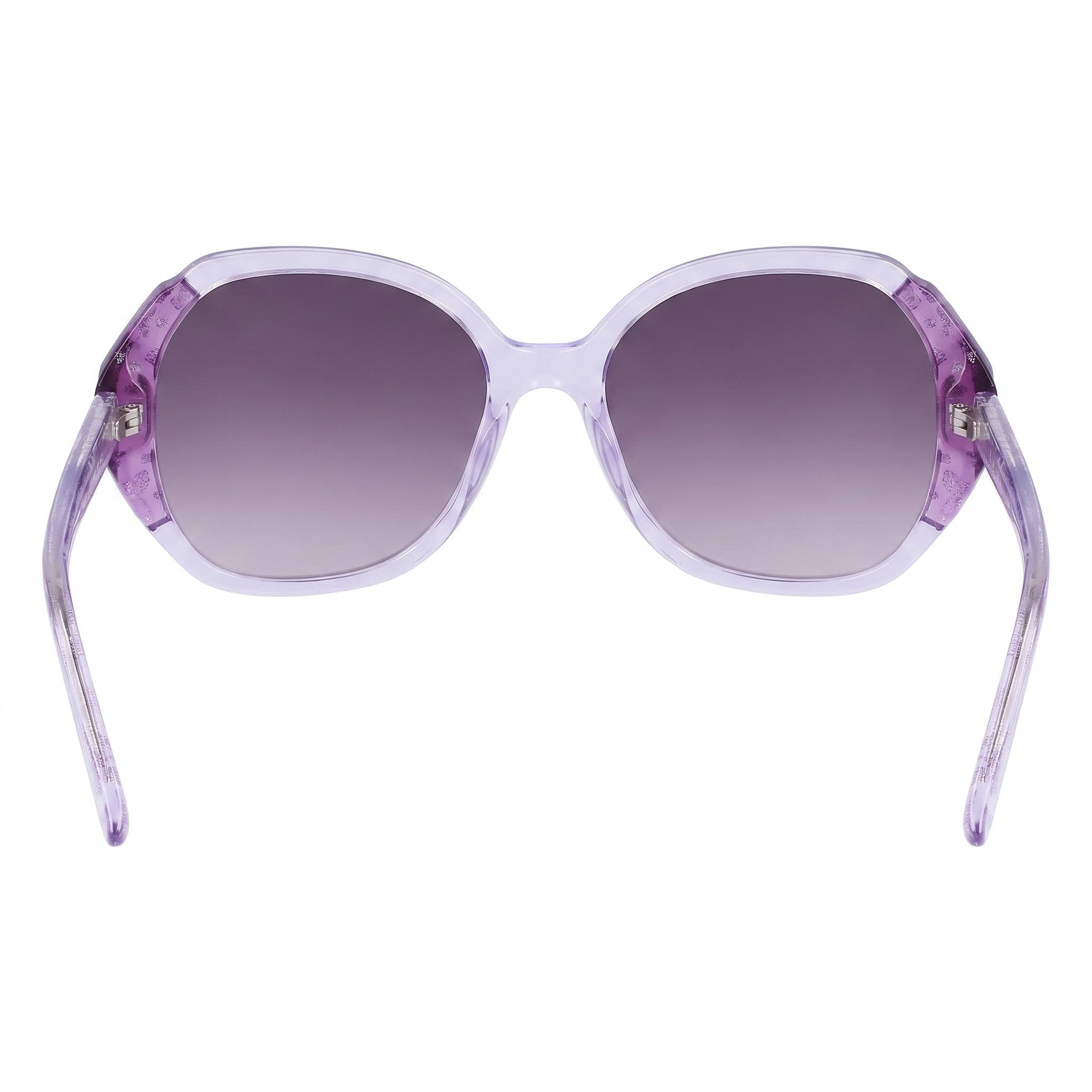BEBE Classic Women's Animal Plum Acetate Frame UV Protection Non-Polarized Eyewear 54mm Lens Width, Photo 3