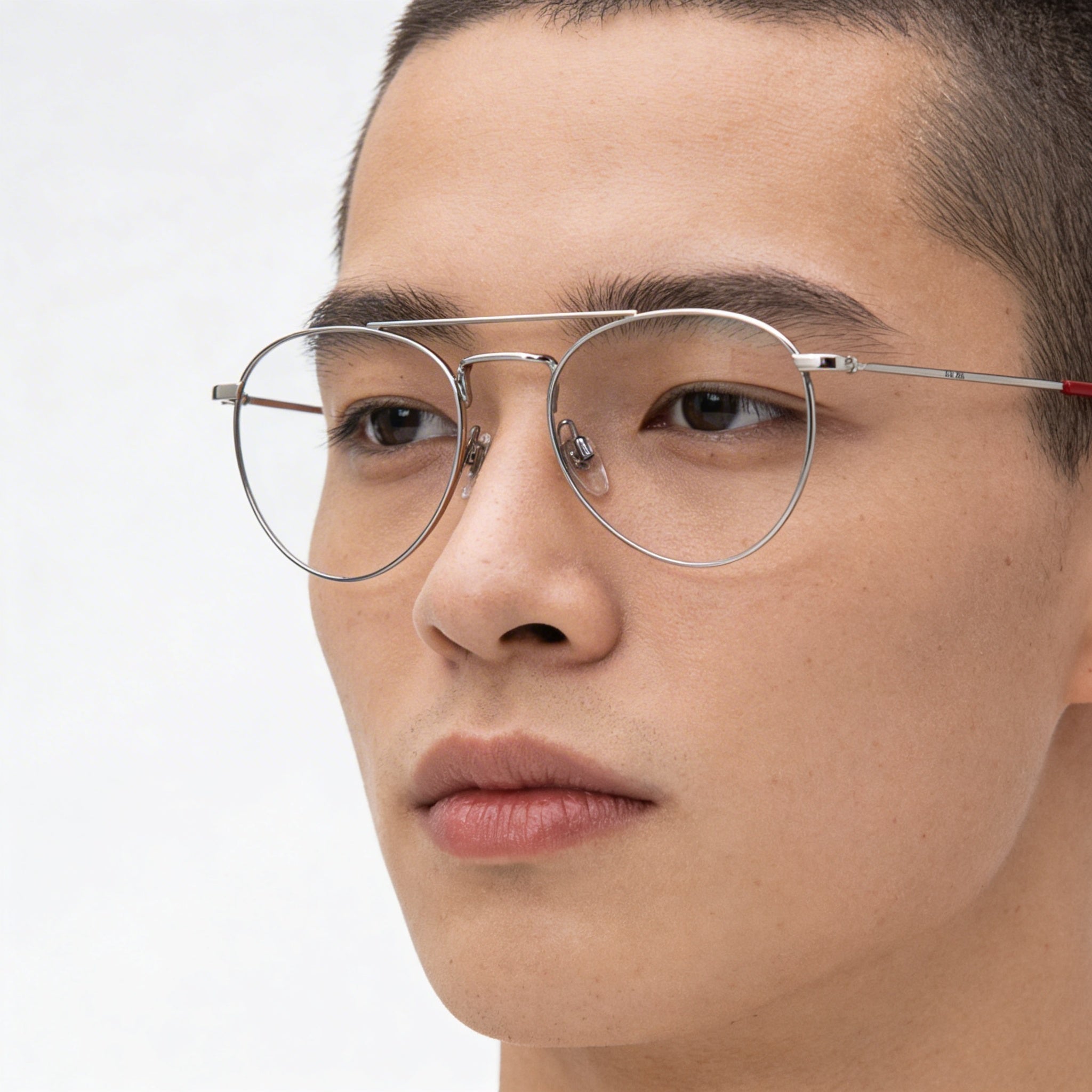 Levi's Lv 1006 Unisex Metal Palladium Demo Lens Eyeglasses 52mm, Photo 4