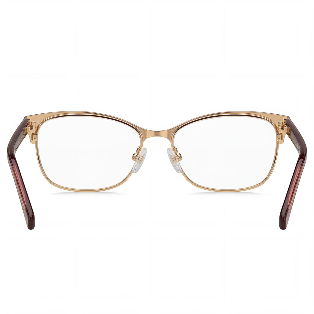 Tommy Hilfiger T. Hilfiger 1777 Women's Cat Eye Red Glitter Gold Stainless Steel 52mm Eyeglasses