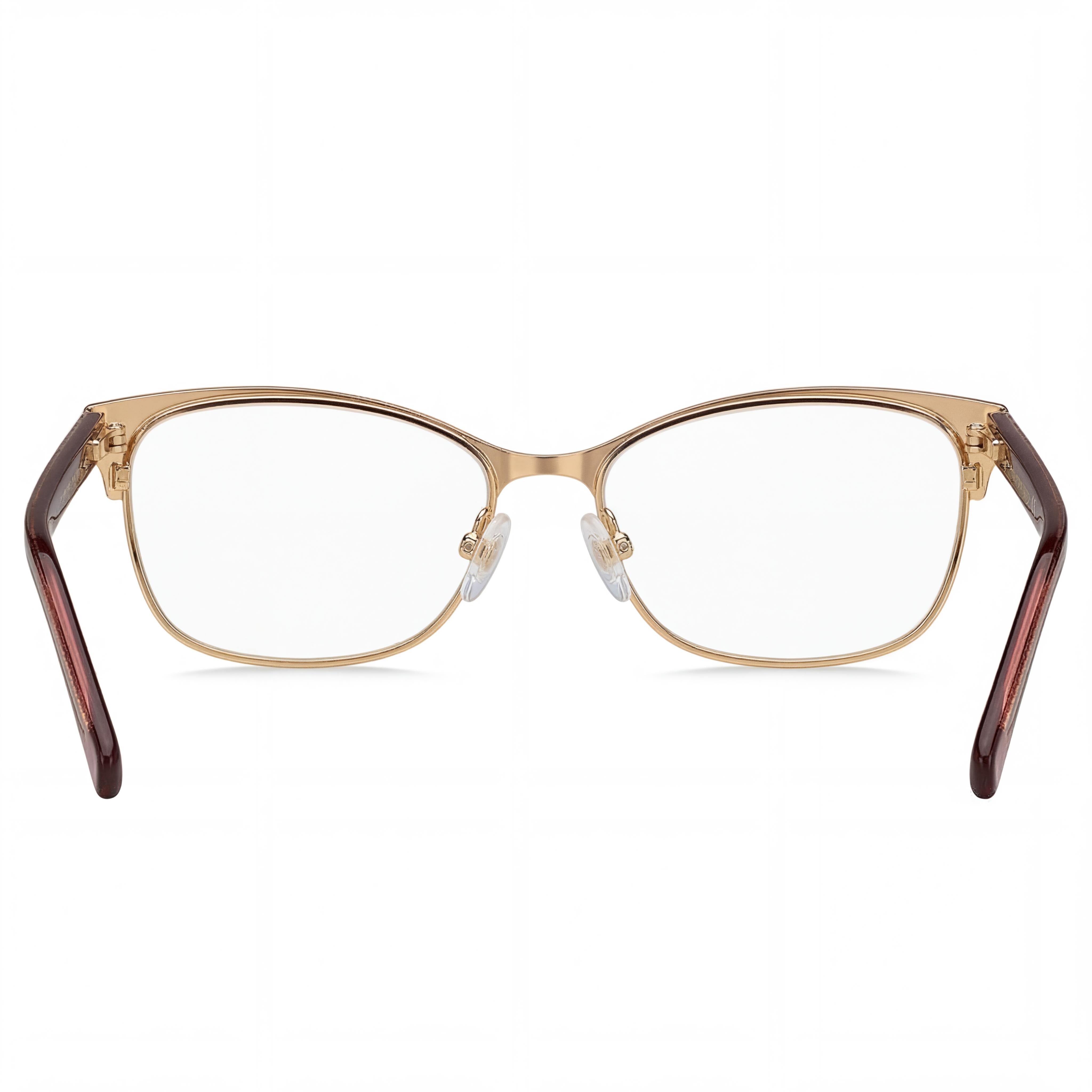 Gafas Tommy Hilfiger T. Hilfiger 1777 para mujer, ojo de gato, purpurina roja, acero inoxidable dorado, 52 mm, Photo 3