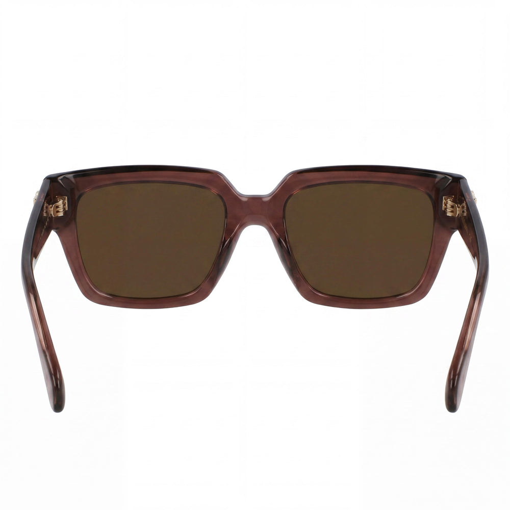 Ferragamo Sf2014s Montura Óptica Transparente Malva para Mujer con Lentes Demo Transparentes, Lista para Graduación