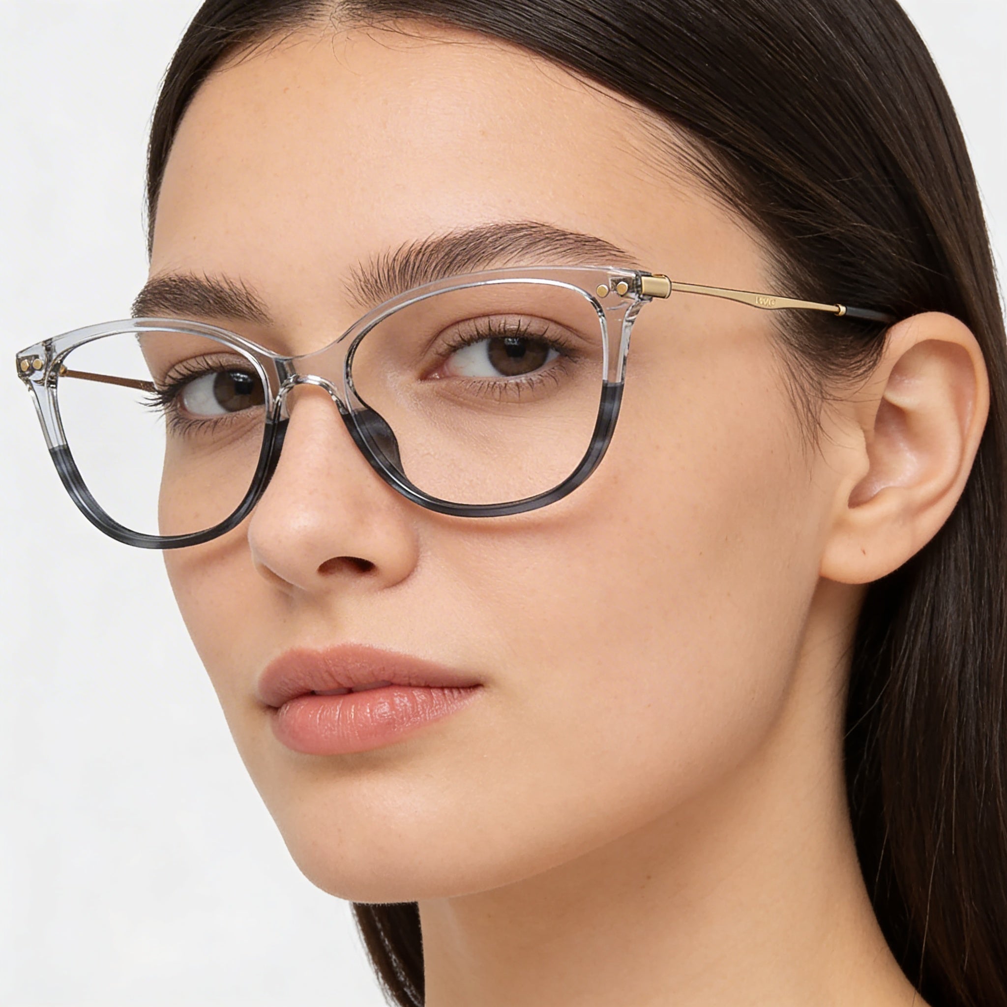 Monturas para gafas Levi's de polimetilmetacrilato NON-Blue Horn para mujer, ancho de lente de 51 mm, Photo 4