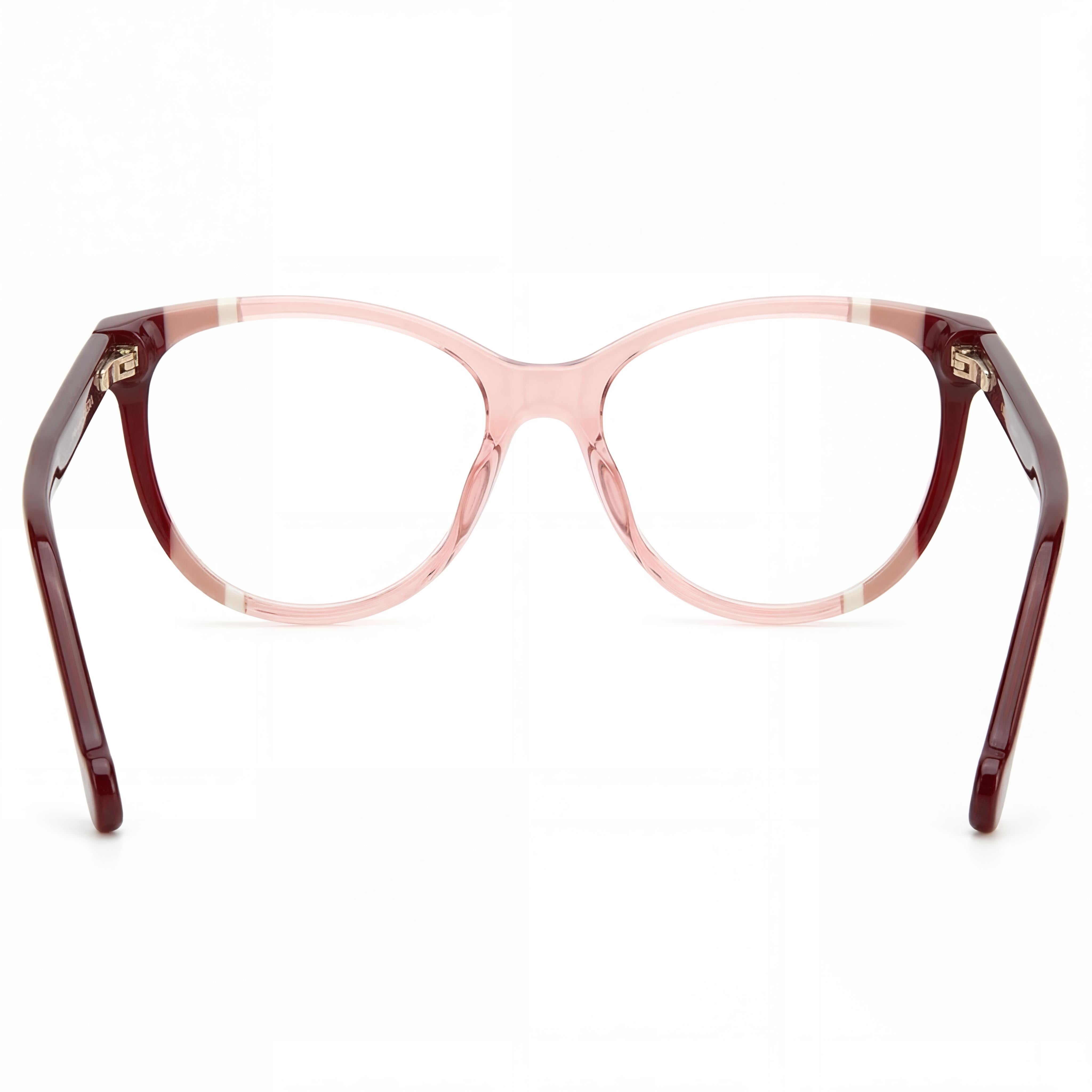 Carolina Herrera Ch 0064 Women's Burgundy Nude Acetate Frame Polycarbonate Lens UV Protection Sunglasses 55mm, Photo 4