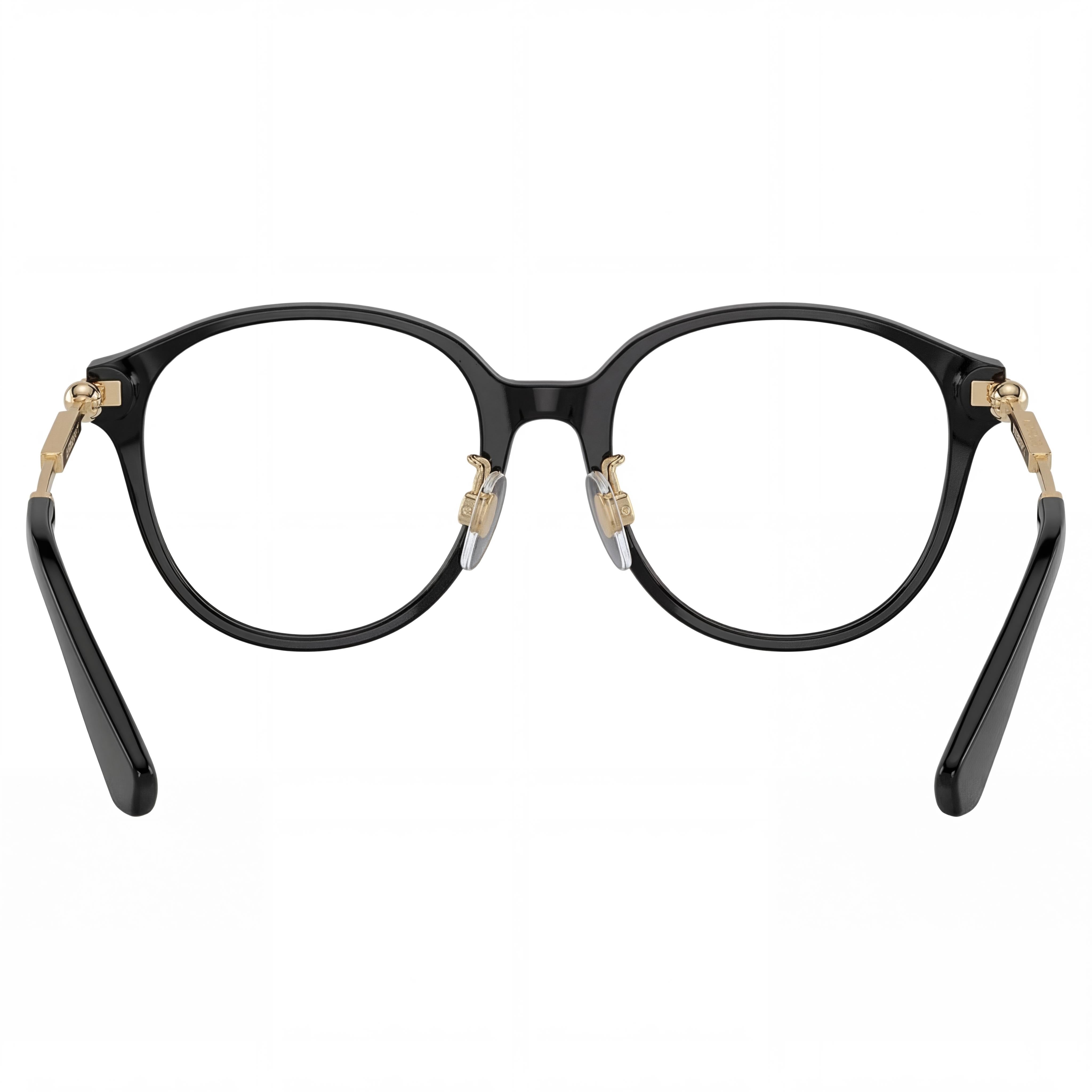 BURBERRY Be 2412d Gafas para Hombre con Montura Ligera de Acetato Negro y Lentes Transparentes, Ancho de Lente 52mm, Photo 3