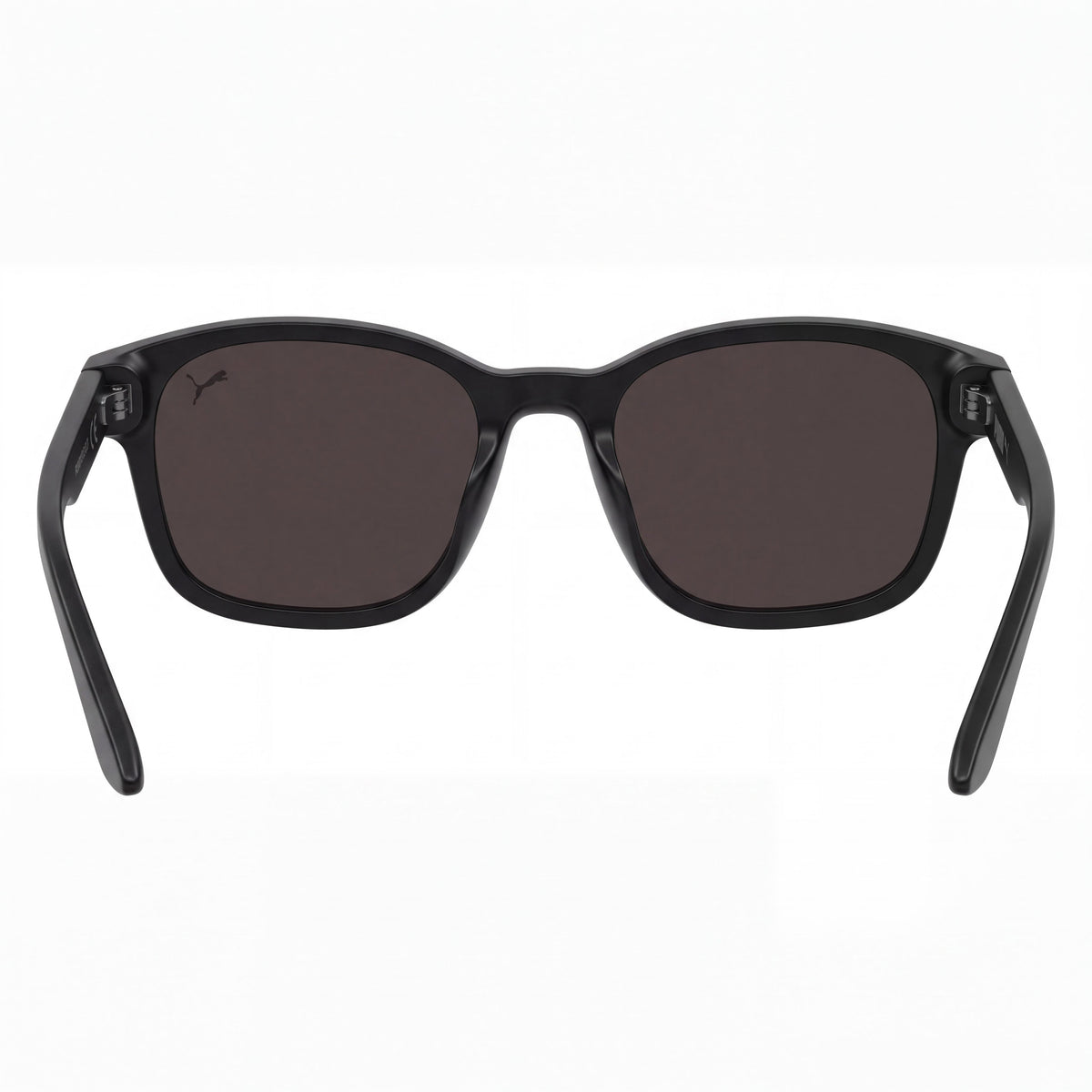 Gafas de sol para hombre PUMA 0385S de plástico inyectado negro con forma cuadrada y lentes grises no polarizadas de 52 mm, Photo 3