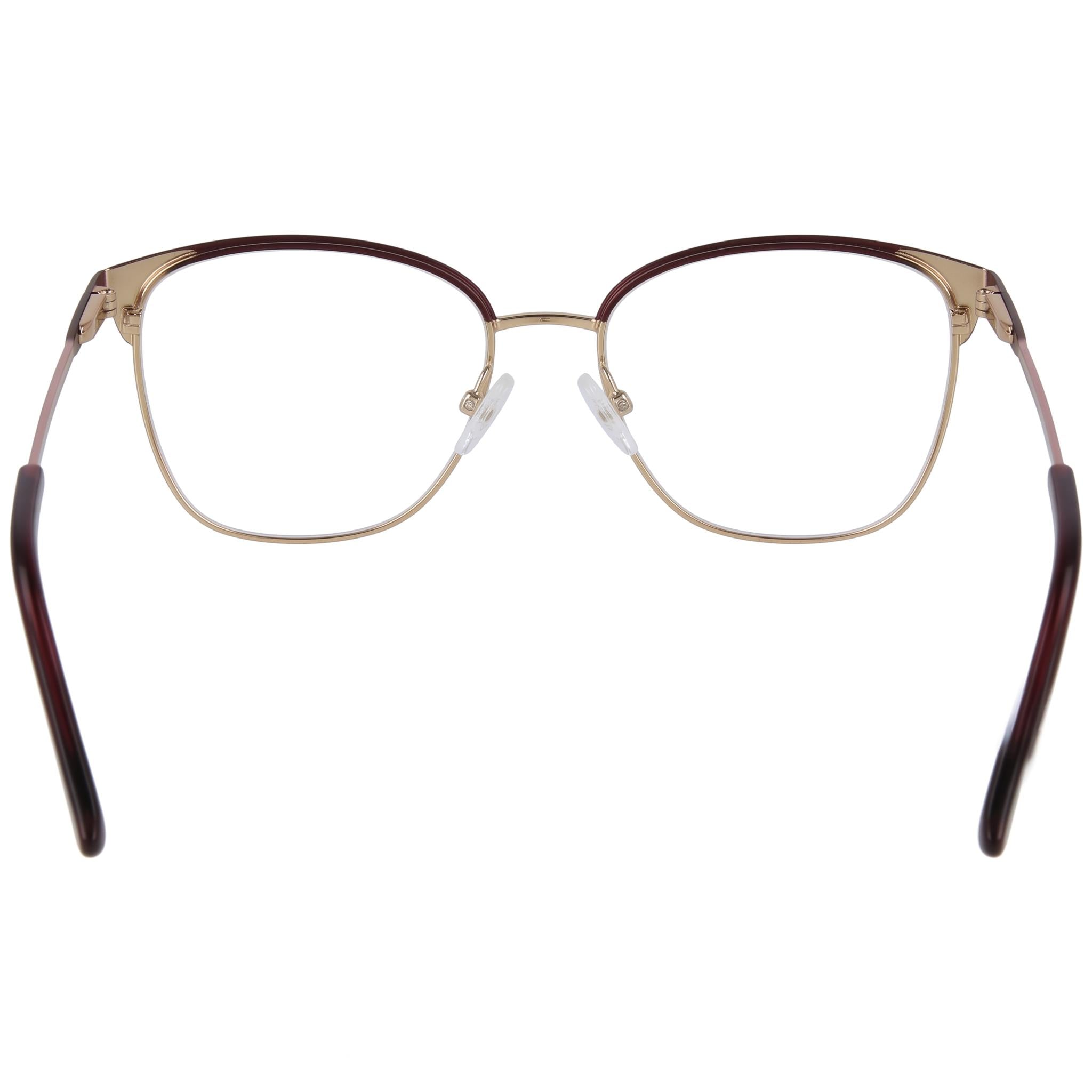 Adensco Classic Men's Burgundy Metal Frame Eyeglasses, Multicolor Polycarbonate Lenses, Size 53-16-135, Photo 2