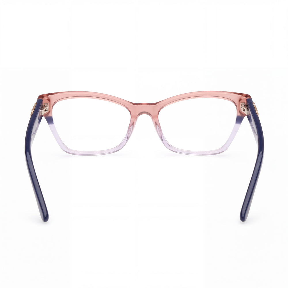 Gafas graduadas GUESS Gu2979 para mujer con montura de plástico a rayas azules y monocolor con lentes de policarbonato de 52 mm