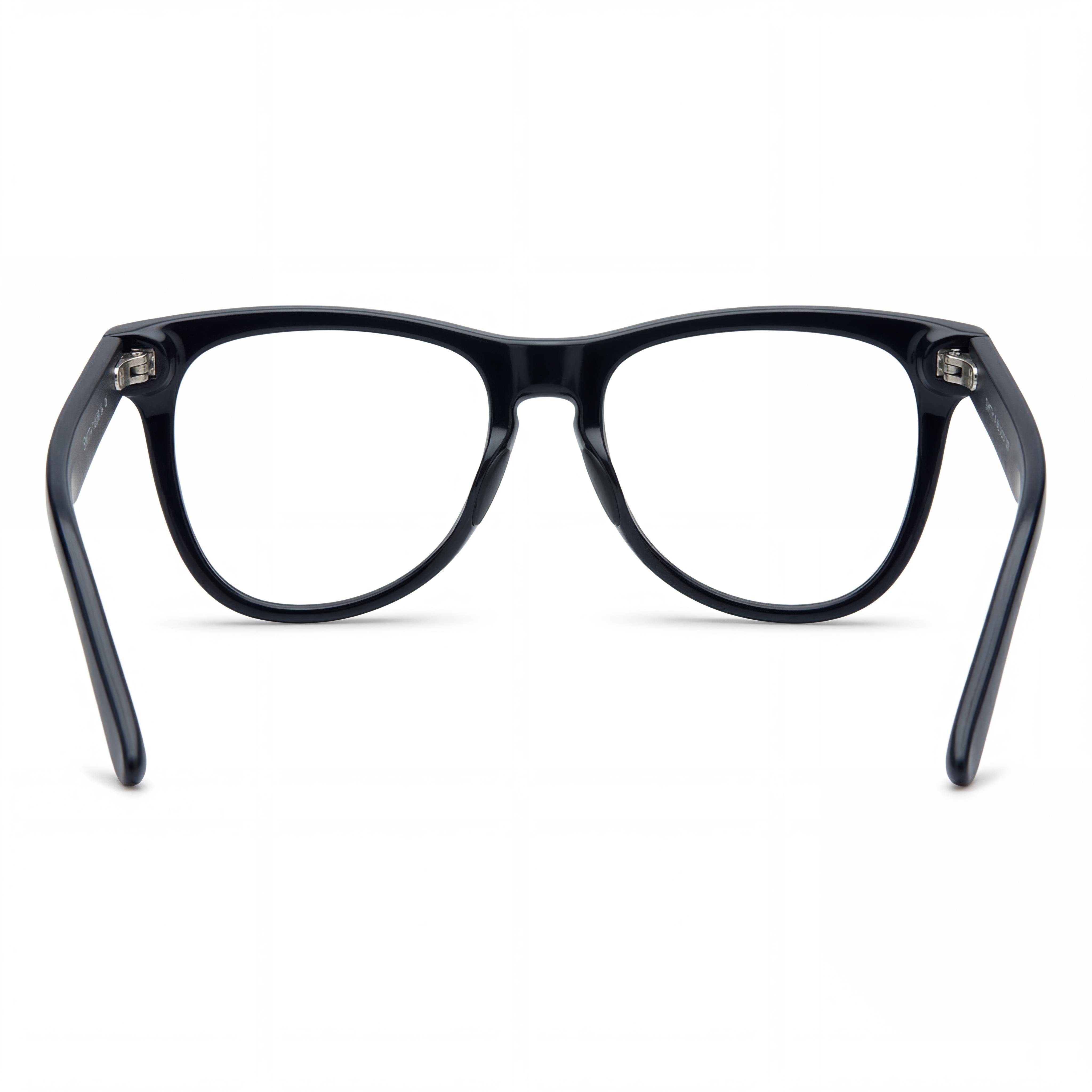 SMITH Optics Lynden Men's Matte Black Metal Round Full-Rim Prescription Eyeglasses 49-17-135, Photo 4