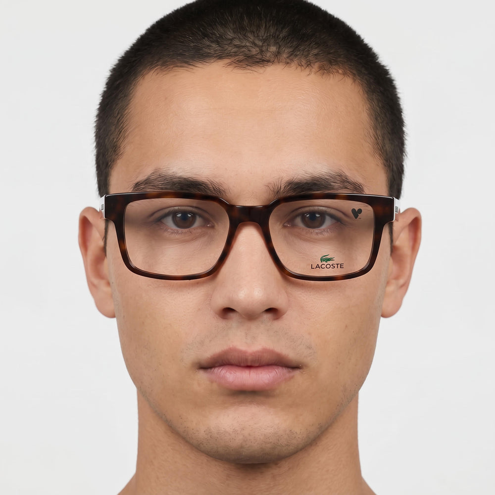 Lacoste L2928 Modern Unisex Injected Havana Eyeglasses 53mm