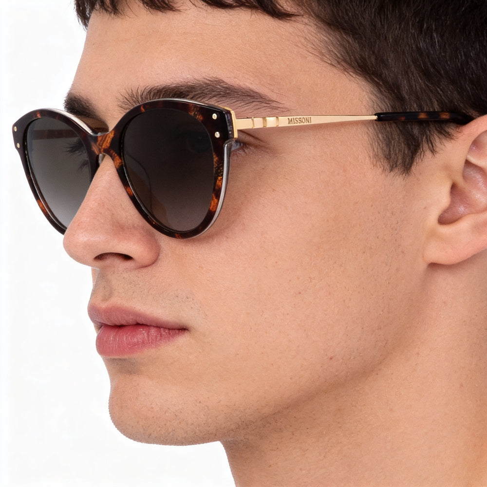 Missoni 0026/S Men's Casual Brown Polycarbonate Frame Non-Polarized Lenses with 100% UV Protection 53mm