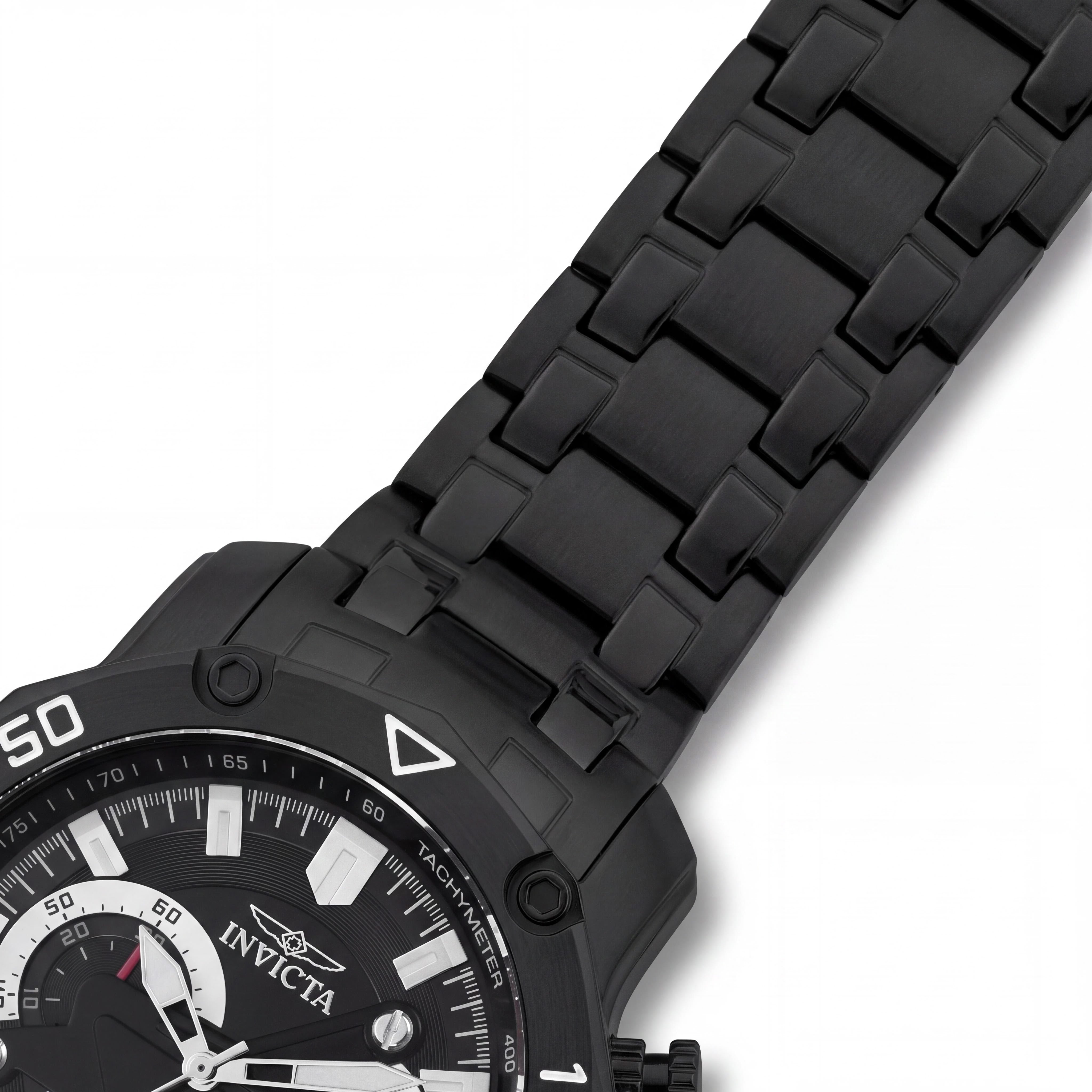 Invicta Pro Diver - SCUBA 22763 Reloj de Cuarzo Cronógrafo de Acero Inoxidable con Chapado Iónico Negro para Hombre de 49mm, Photo 3