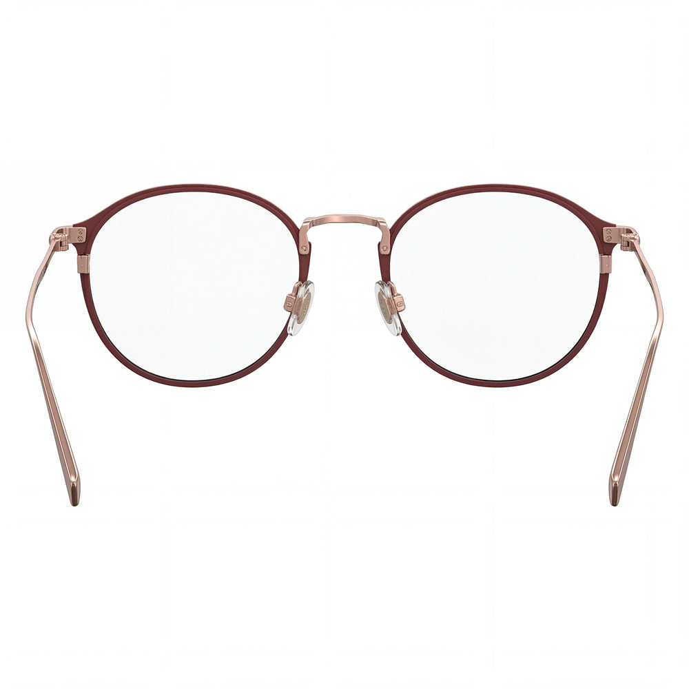 Gafas de vista Levi's Lv 5001 de metal burdeos para hombre de 50 mm