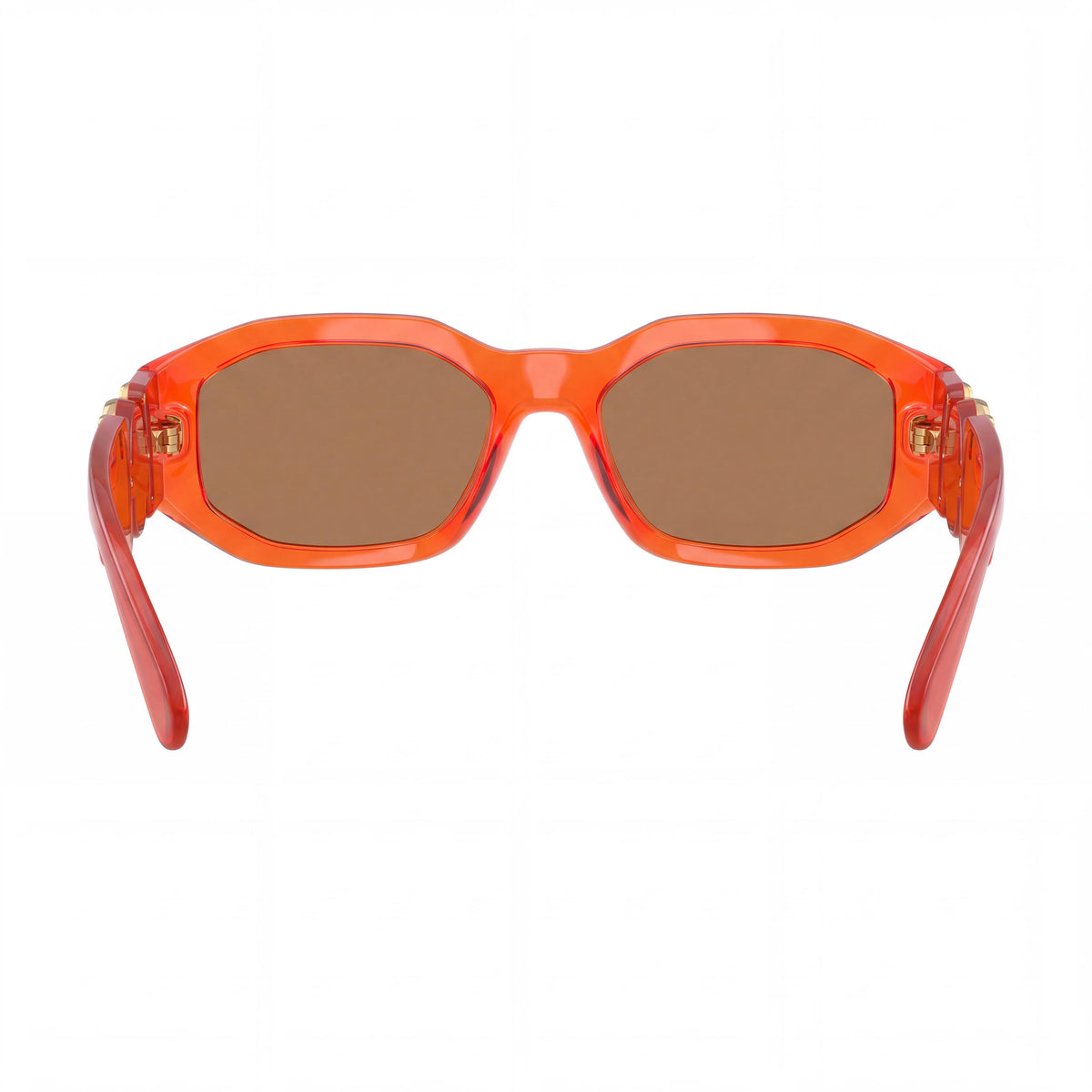 Versace Classic Unisex Transparent Papaya Light Brown Frame with Light Brown Lenses Injected Eyewear 53mm, Photo 2