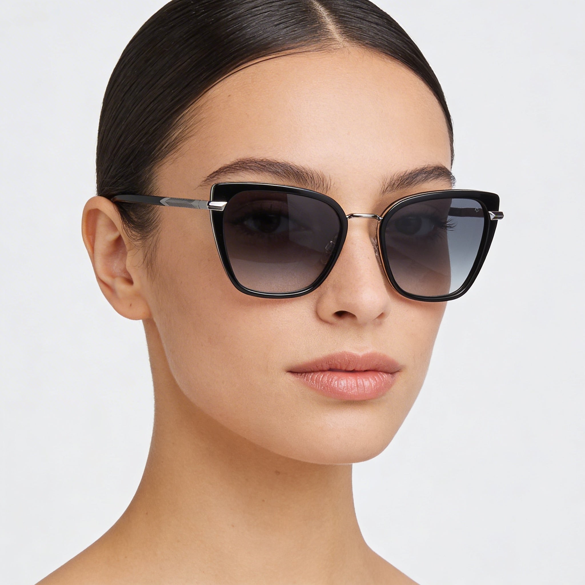 Gafas de sol Rag & Bone Rnb1057/G/S de acetato negro con protección UV para mujer de 56 mm, Photo 5