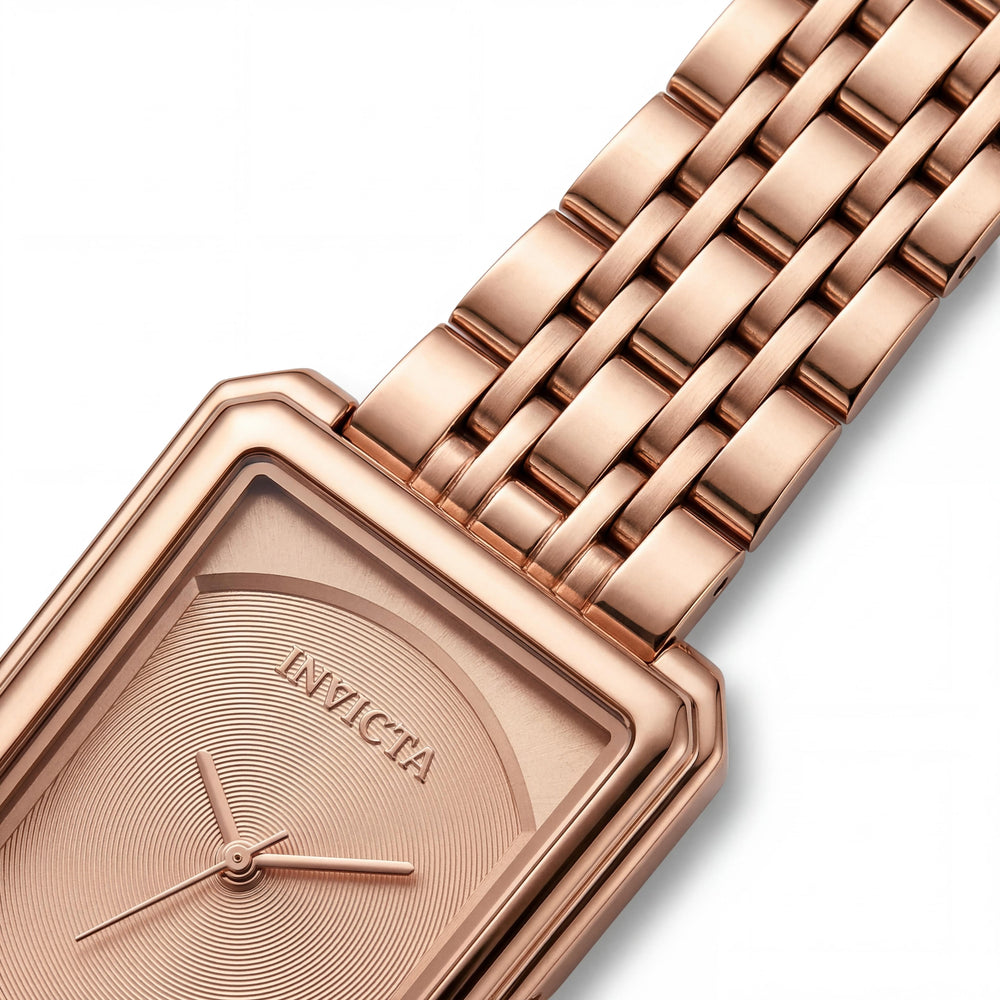 Invicta Wildflower 69327 Reloj de pulsera de cuarzo de 26 mm para mujer con caja de acero inoxidable y esfera en oro rosa