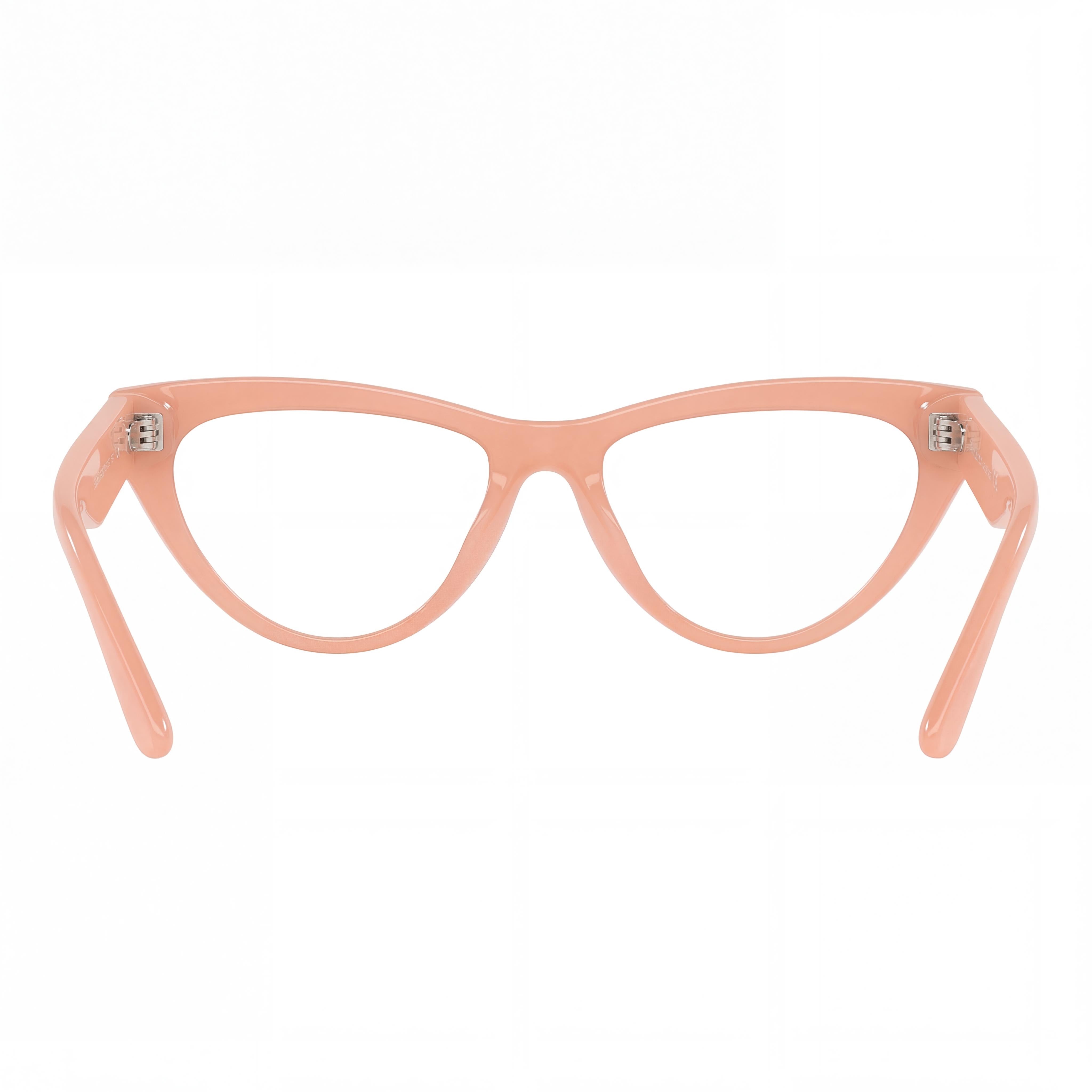 Versace Ve 3364 U Women's Injected Pink Opal Frame Clear Polycarbonate Lens Eyeglasses 52-17-145, Photo 3