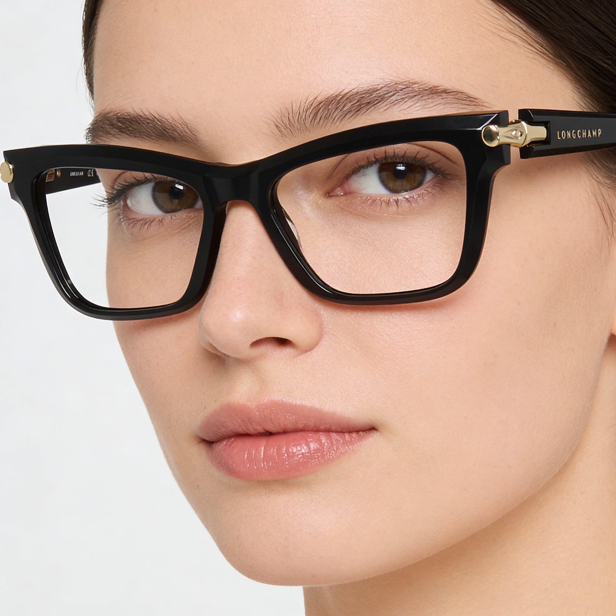 Gafas Oftálmicas Longchamp Colección Casual para Mujer, Armazón Negro con Cristales de Plástico Transparente 53-17-140, Photo 4