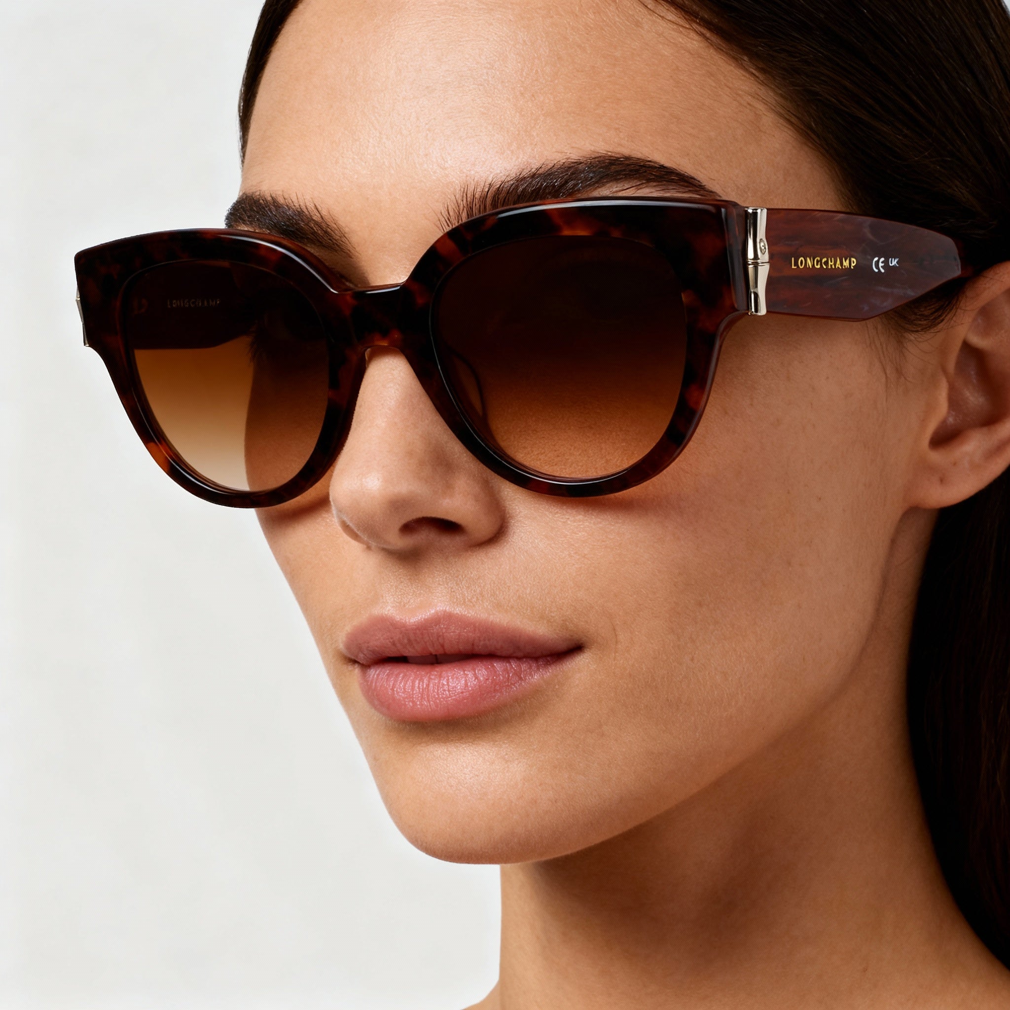 Longchamp LO733S Women's Casual Acetate Havana Light Brown Non-Polarized Sunglasses 52mm, Photo 3