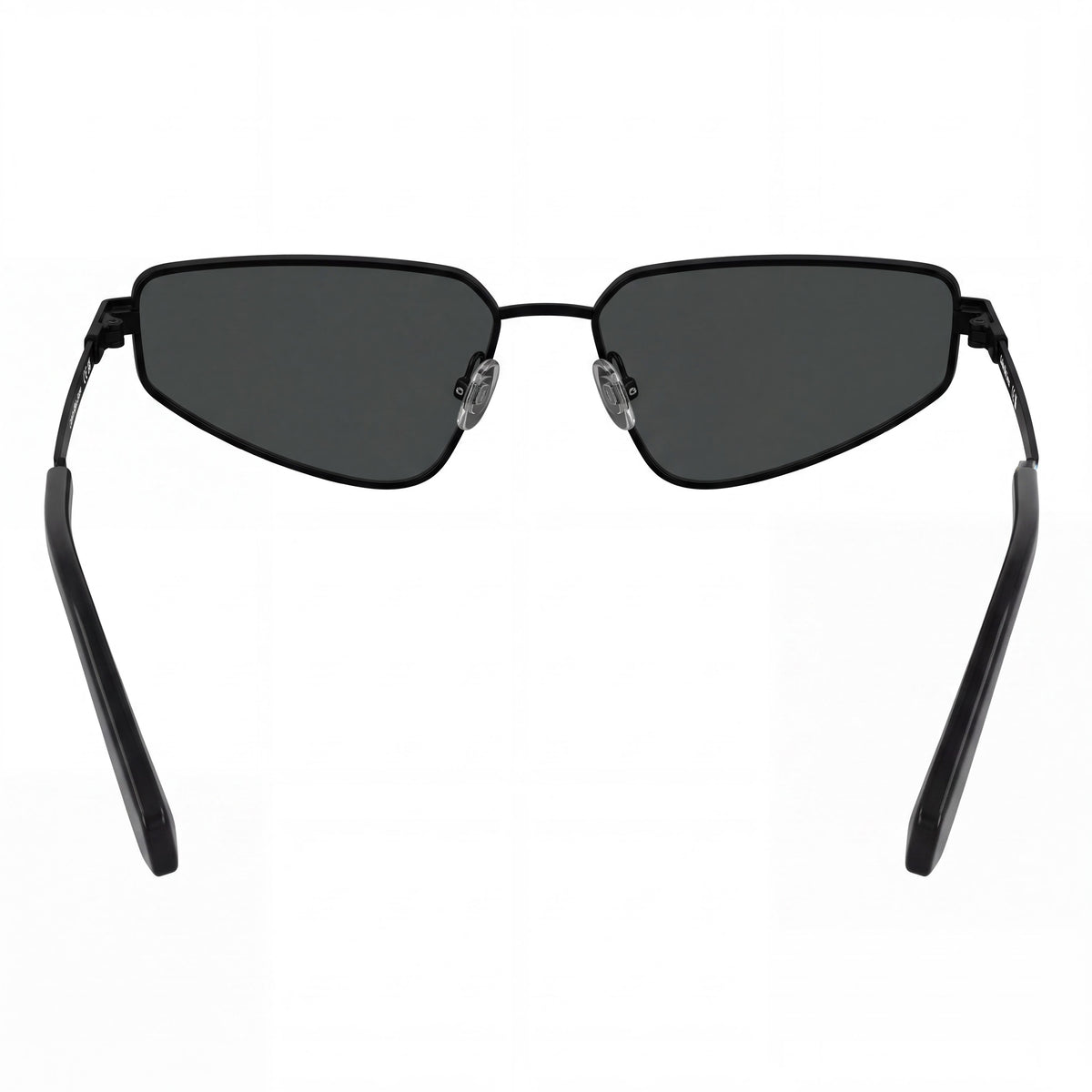 Calvin Klein Jeans Ckj25200s Women's Matte Black Metal Cat Eye Sunglasses, Solid Grey Lenses, 57mm, UV Protection, Photo 3