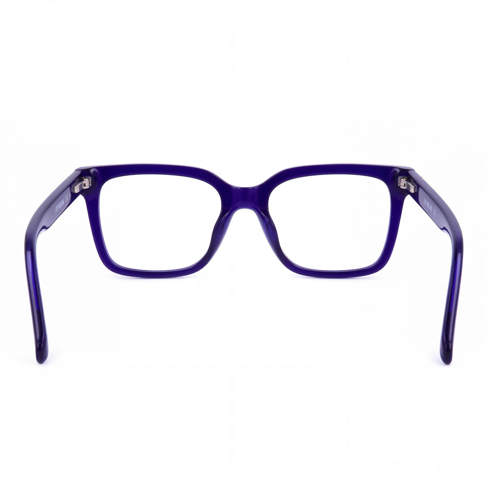 Gafas modernas Love Moschino para mujer, montura de acetato azul, no polarizadas, 52-17-140 mm