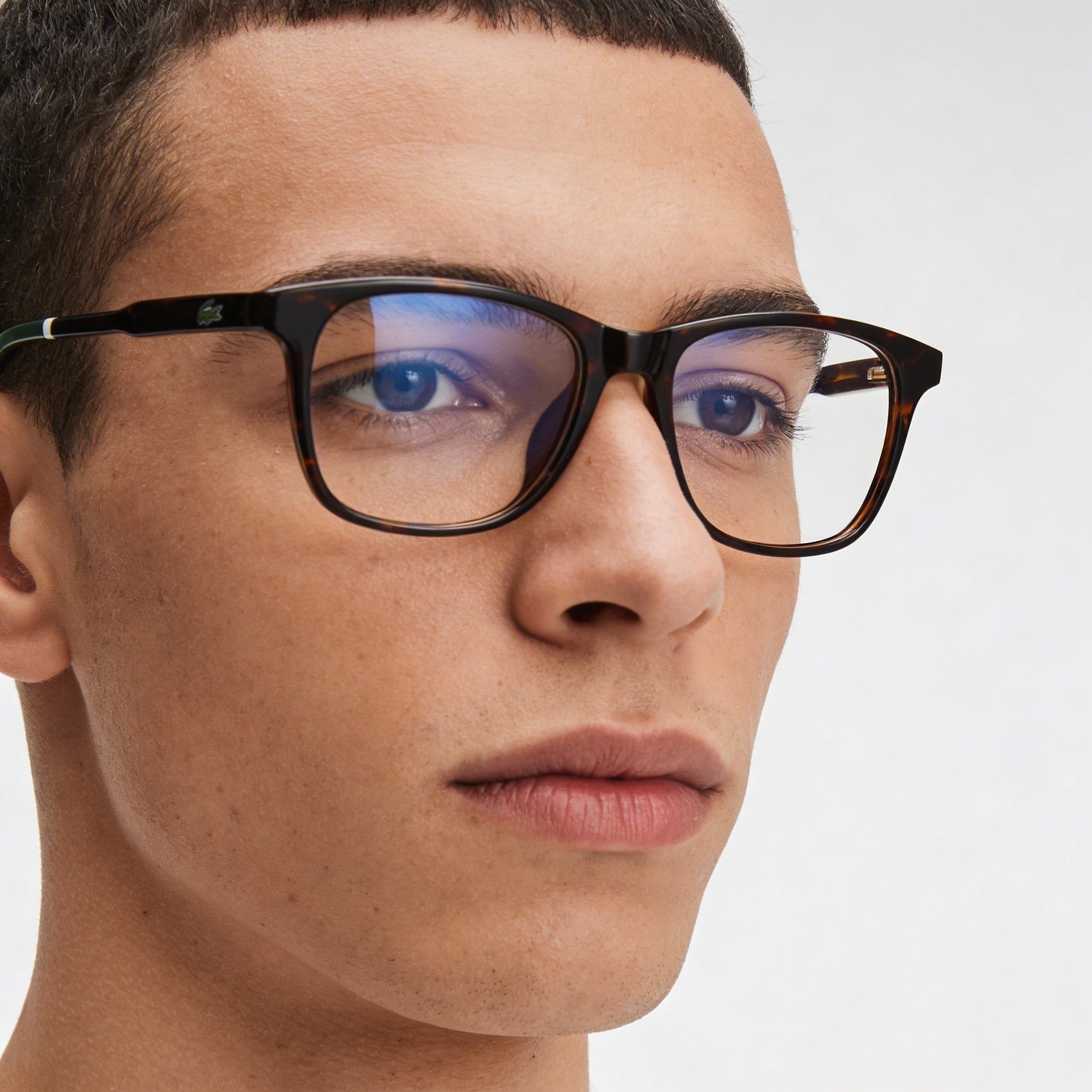 Lacoste L3635 Men’s Havana Plastic Optical Eyeglasses Frame 49mm Lens Width, 15mm Bridge, 130mm Temple, Photo 4