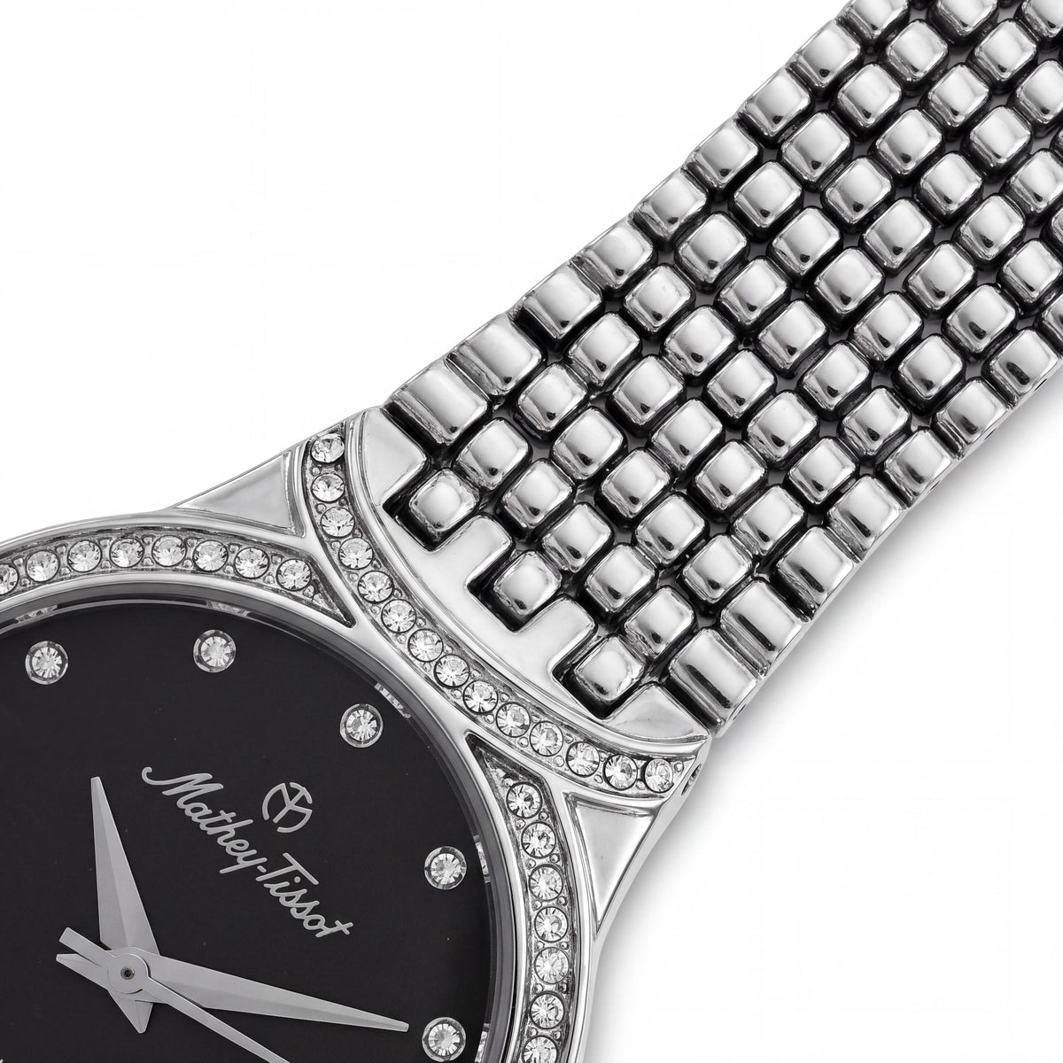 Mathey-Tissot bracelet Women's Black Dial Quartz Water Resistant Watch with Scratch-Resistant Sapphire Crystal, Photo 3