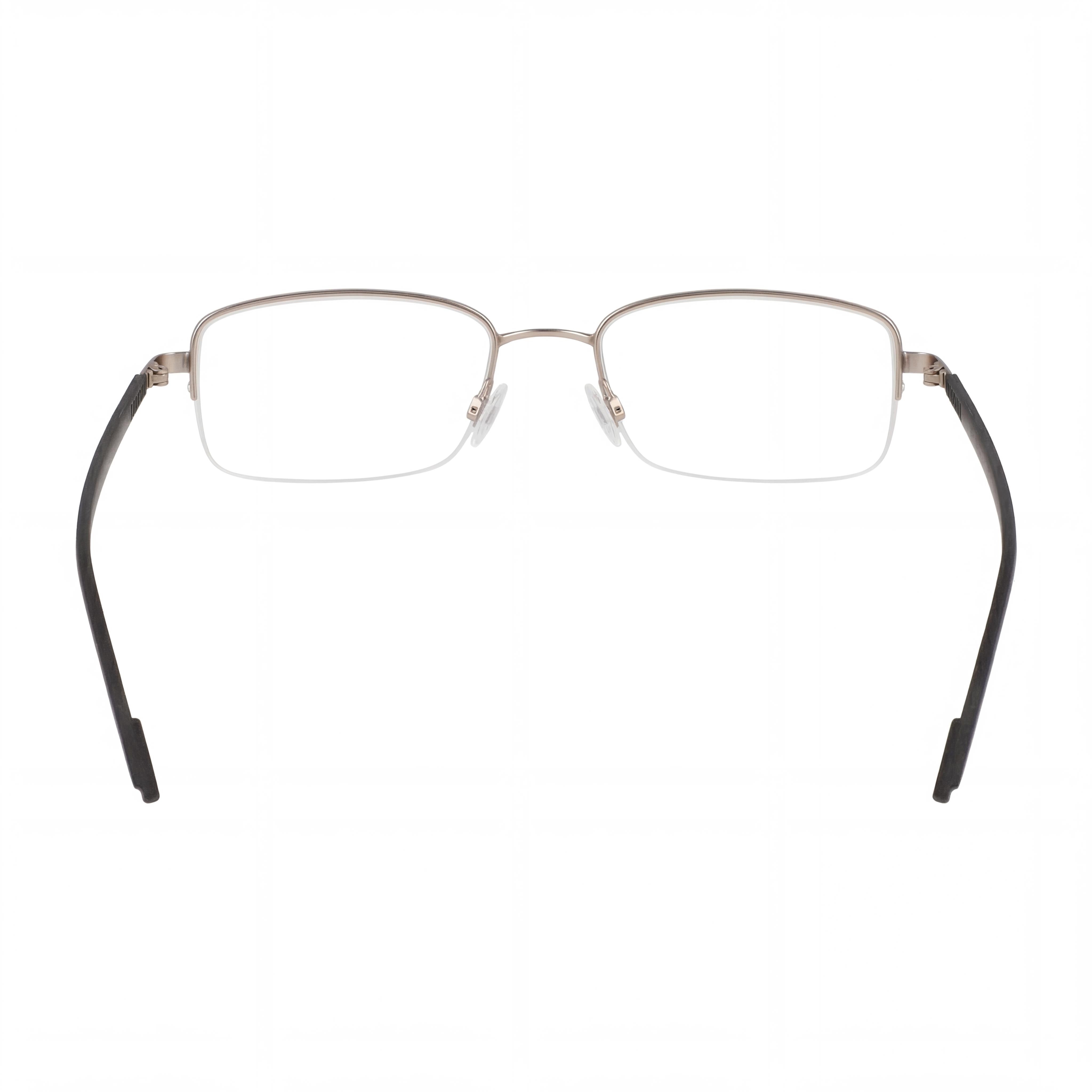 Flexon Casual Men's Metal Frame Eyeglasses in Satin Taupe, 52mm Lens, 19mm Bridge, 145mm Temple, Photo 3