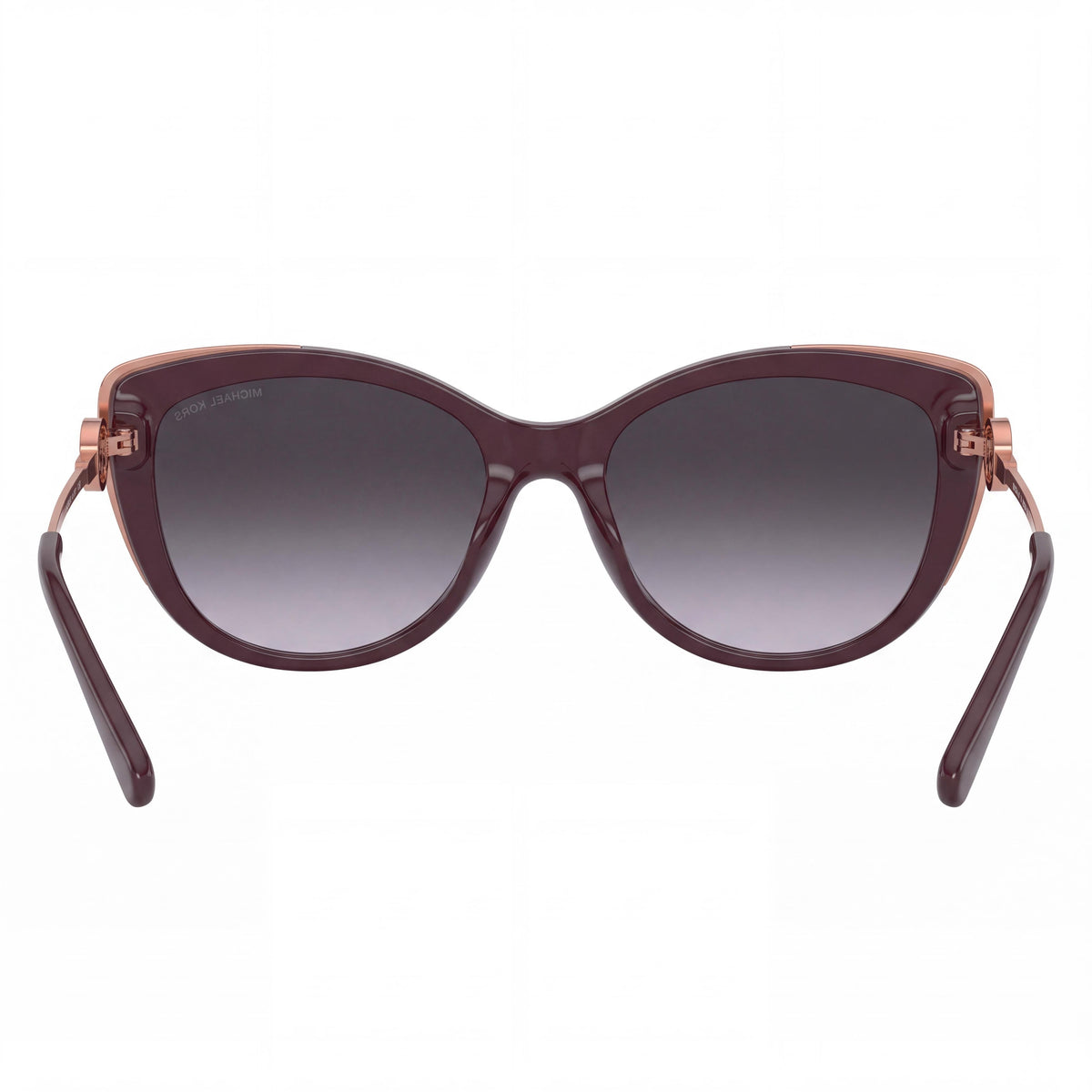 Michael Kors 0mk2127u Women's Plastic Frame Cat Eye UV Protected Sunglasses Cordovan Bronze Gradient Grey 55mm, Photo 3