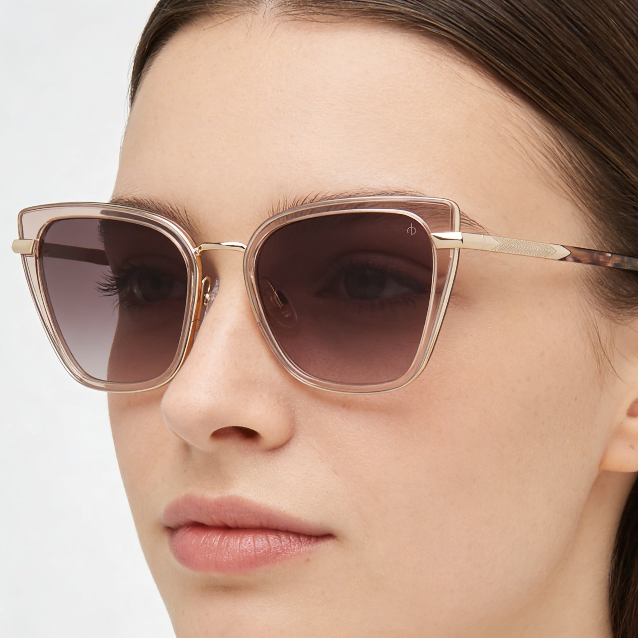 Rag & Bone Rnb1057/G/S Women's Plastic Beige Non-Polarized UV Protection Sunglasses 56mm, Photo 4