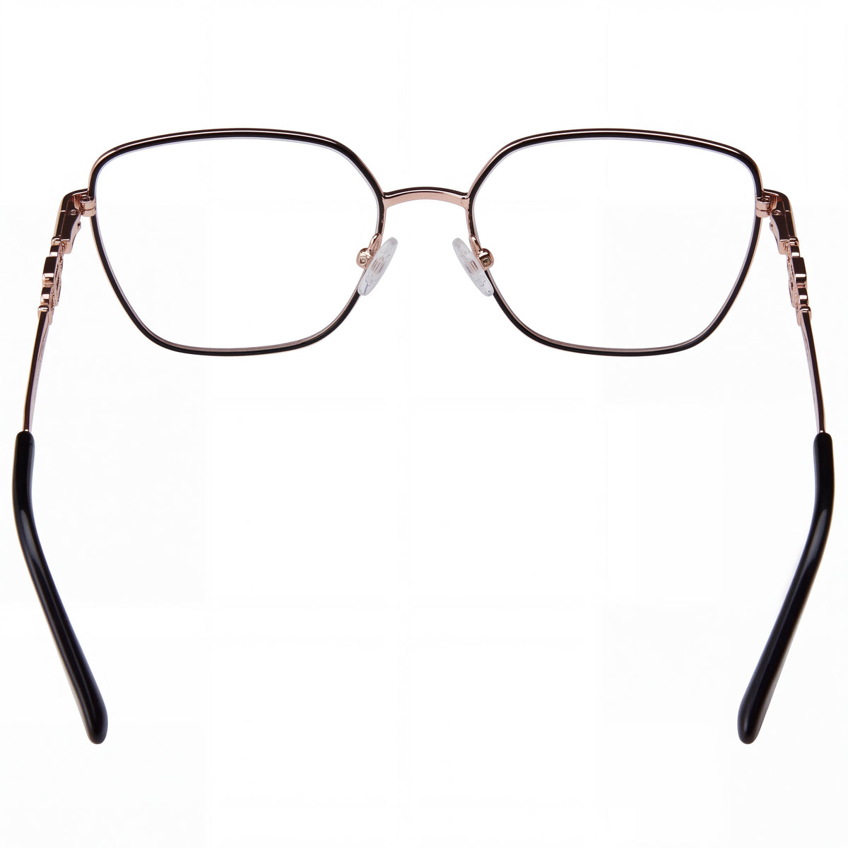 Gafas graduadas de mujer GUESS estilo GEOMÉTRICO con montura de metal negro y lentes transparentes, talla 140-16-43, Photo 2