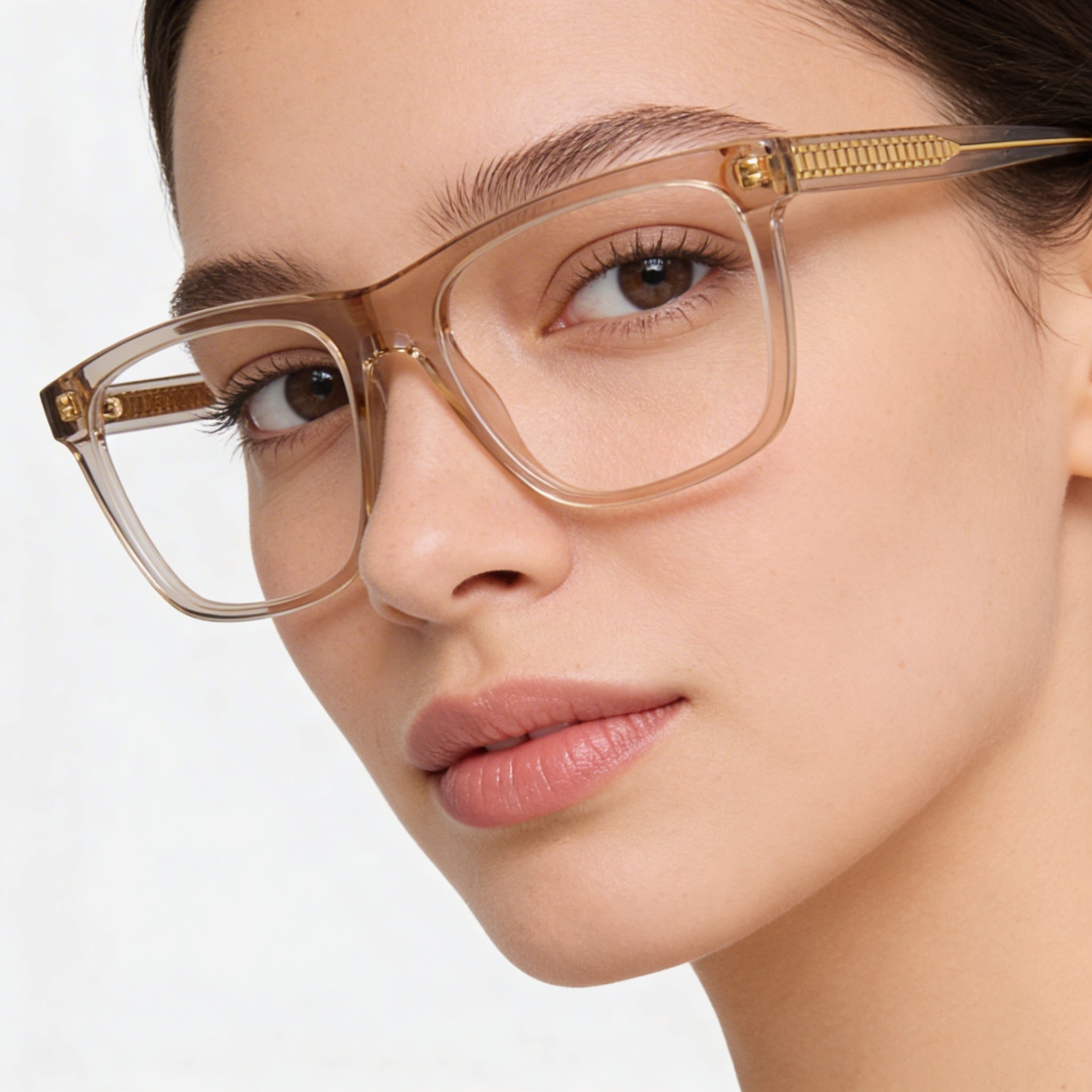 Monturas ópticas Victoria Beckham Vb2670 para mujer en beige transparente con ancho de lente 53, puente 17 y patilla 140, Photo 4